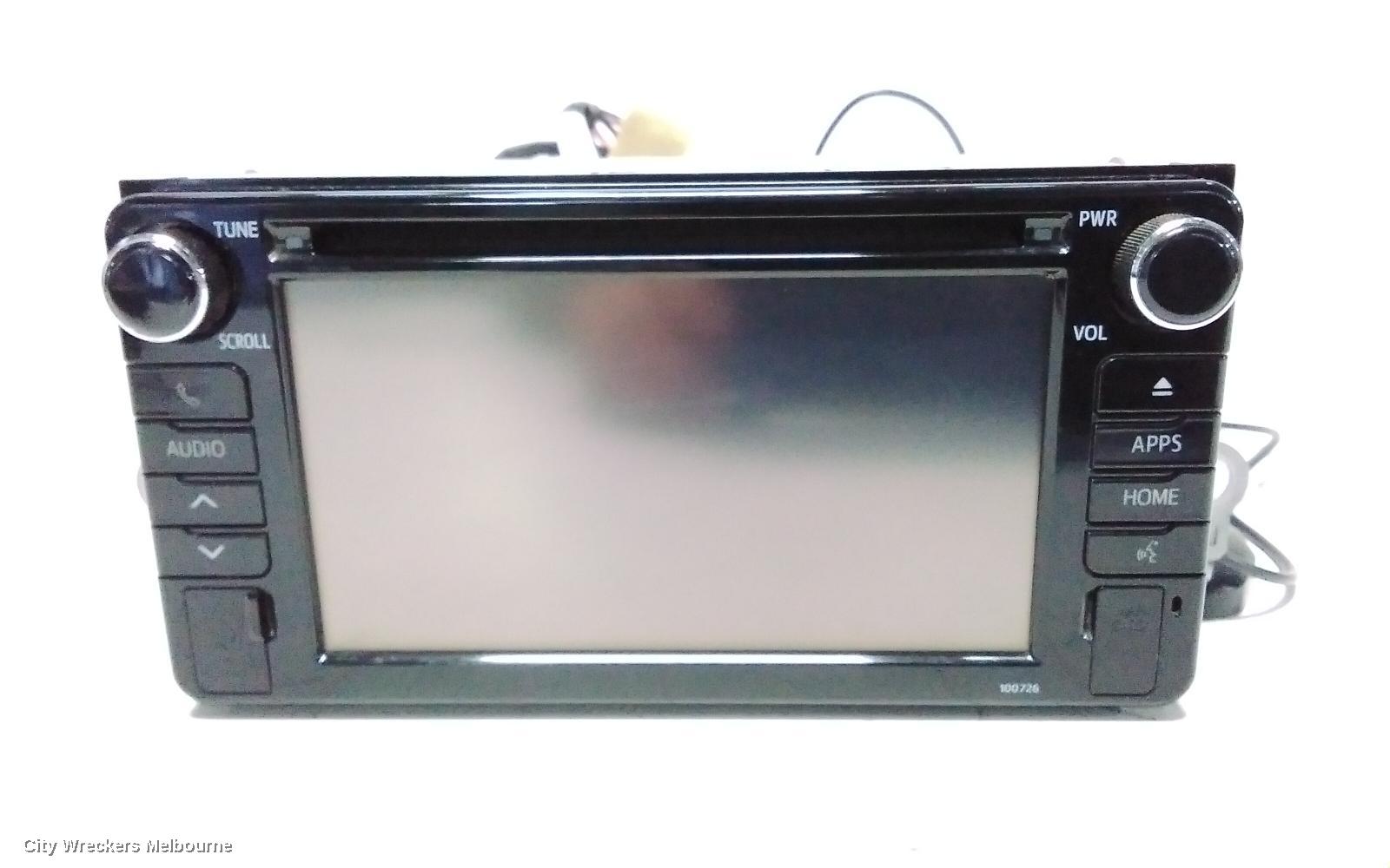 TOYOTA C-HR RADIO/CD/DVD/SAT/TV, TOUCH DISPLAY UNIT, GEN 1, 12/2016 - 09/2019