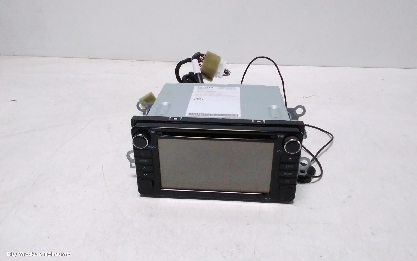TOYOTA C-HR RADIO/CD/DVD/SAT/TV, TOUCH DISPLAY UNIT, GEN 1, 12/2016 - 09/2019