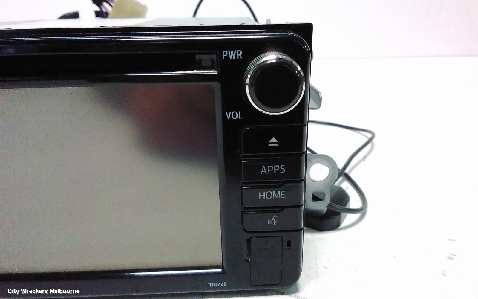 TOYOTA C-HR RADIO/CD/DVD/SAT/TV, TOUCH DISPLAY UNIT, GEN 1, 12/2016 - 09/2019