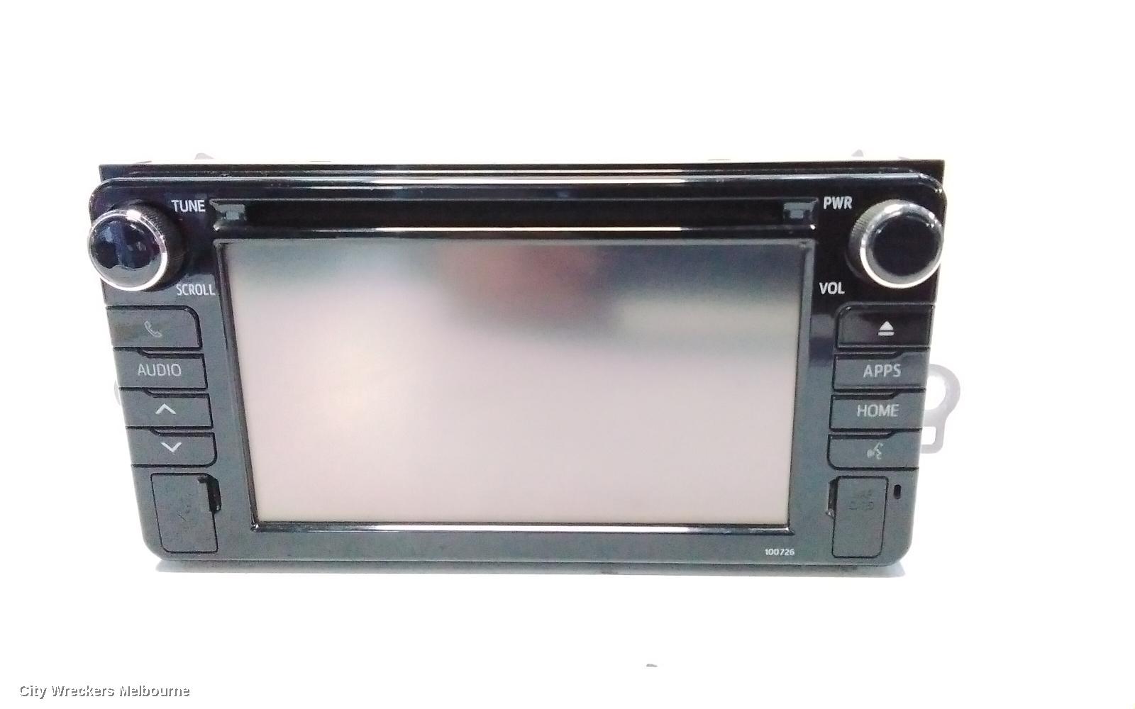 TOYOTA C-HR RADIO/CD/DVD/SAT/TV, TOUCH DISPLAY UNIT, GEN 1, 12/2016 - 09/2019