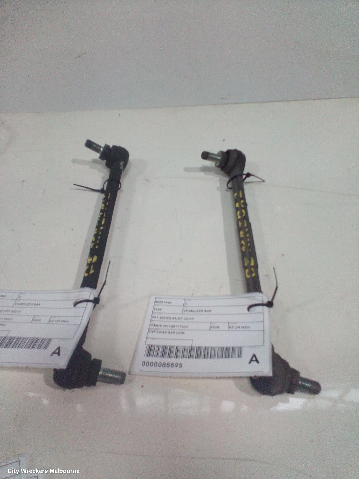 MAZDA 2 STABILISER BAR, DE1 SERIES 09/2007 - 09/2014
