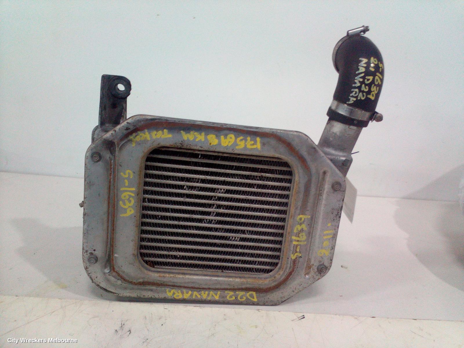NISSAN NAVARA INTERCOOLER, D22, 2.5, YD25, DIESEL, TOP MOUNT TYPE, 01/2008 - 08/2015