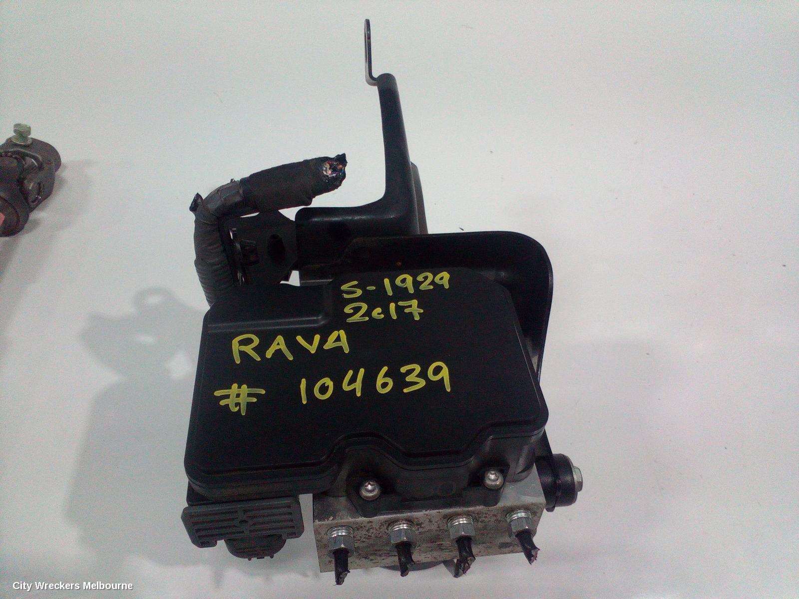 TOYOTA RAV4 ABS PUMP/MODULATOR, ZSA42R, 2.0, PETROL, AUTO T/M TYPE,12/2012 - 11/2018