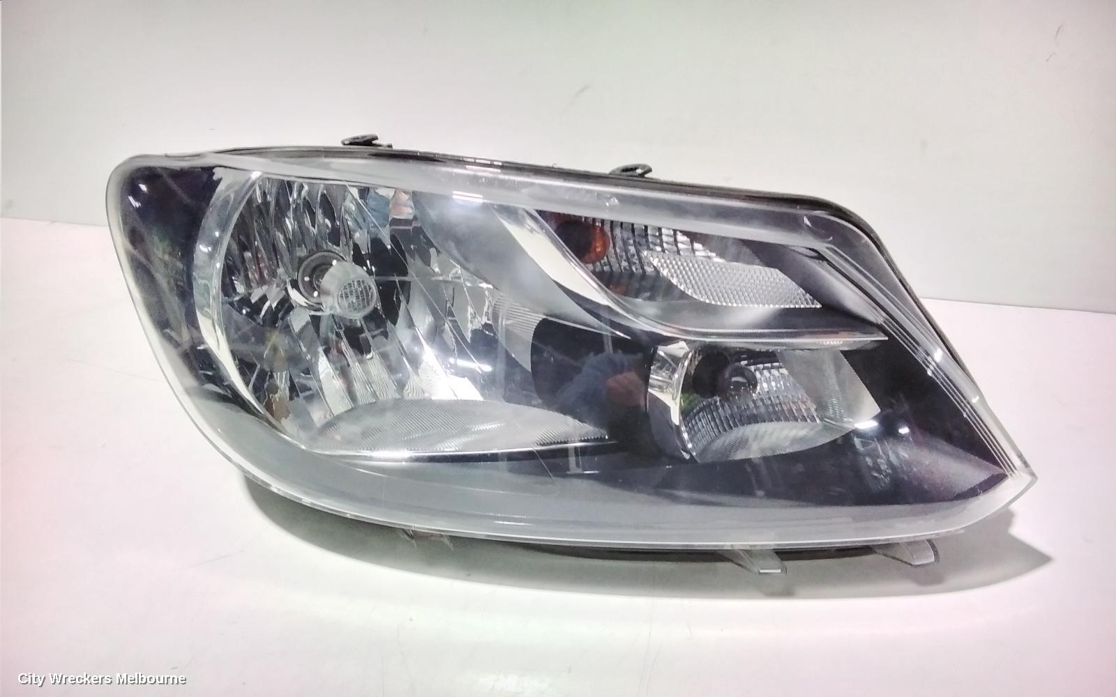 VOLKSWAGEN CADDY RIGHT HEADLAMP, 2K, H4 TYPE, 08/2010 - 06/2015