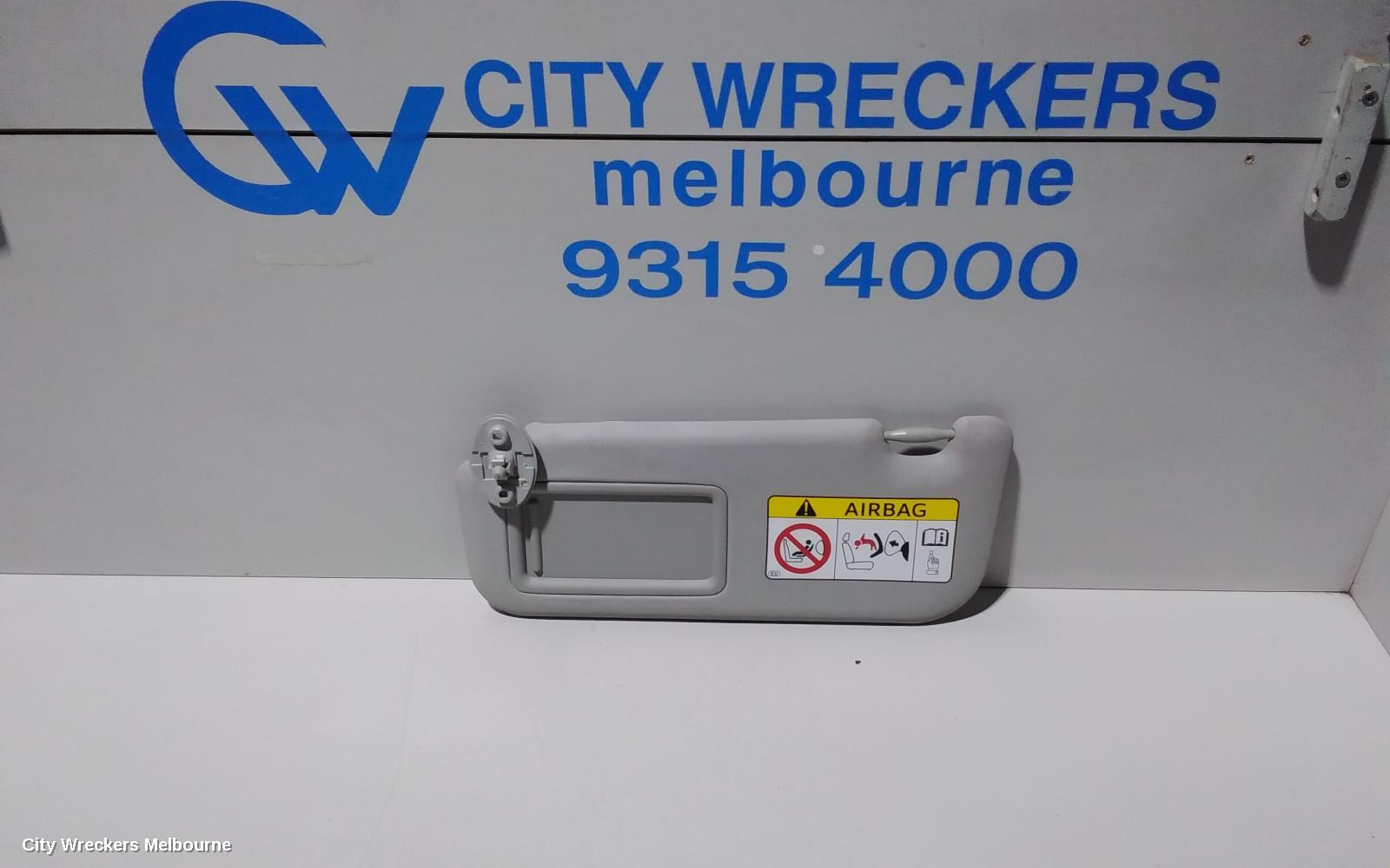 TOYOTA COROLLA SUNVISOR, ZRE172R, LH SIDE, 11/2016 - 10/2019