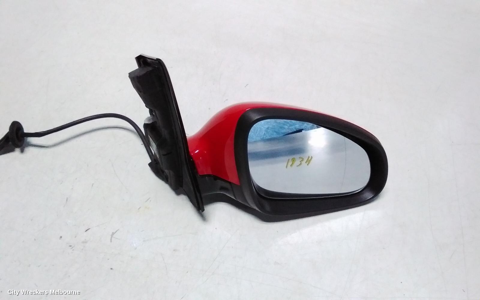 HOLDEN ASTRA RIGHT DOOR MIRROR, PJ, 3DR HATCH, 07/2013 - 01/2017