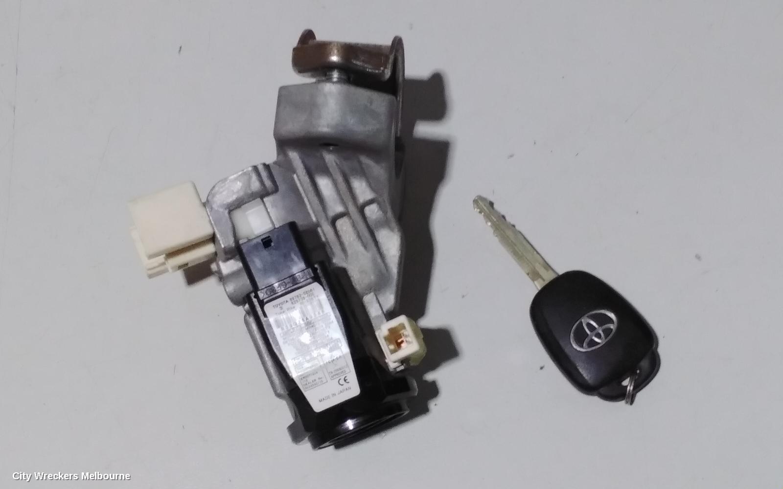 TOYOTA YARIS IGNITION W/ KEY, NCP13#, 1.3, MANUAL T/M, 08/2011 - 12/2019