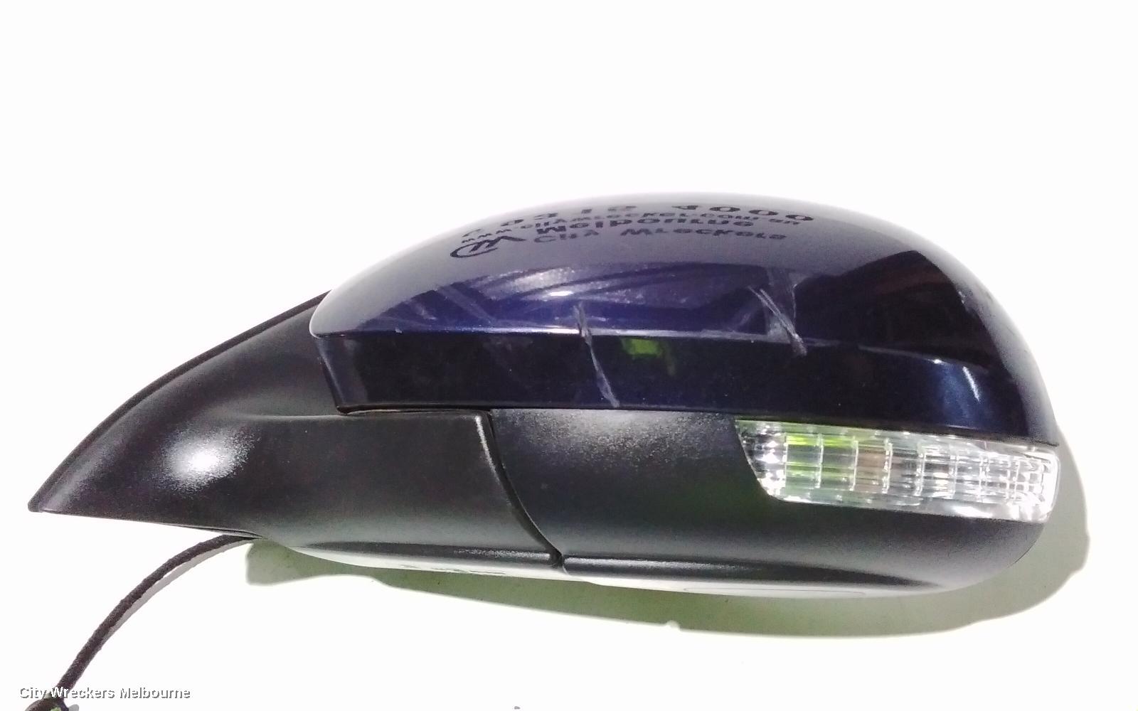 VOLKSWAGEN TIGUAN LEFT DOOR MIRROR, 5N, MANUAL FOLD (6XN), HEATED TYPE, 05/2008 - 08/2016