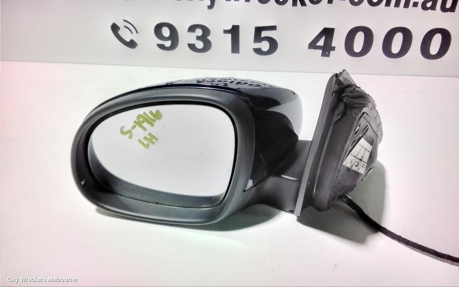 VOLKSWAGEN TIGUAN LEFT DOOR MIRROR, 5N, MANUAL FOLD (6XN), HEATED TYPE, 05/2008 - 08/2016