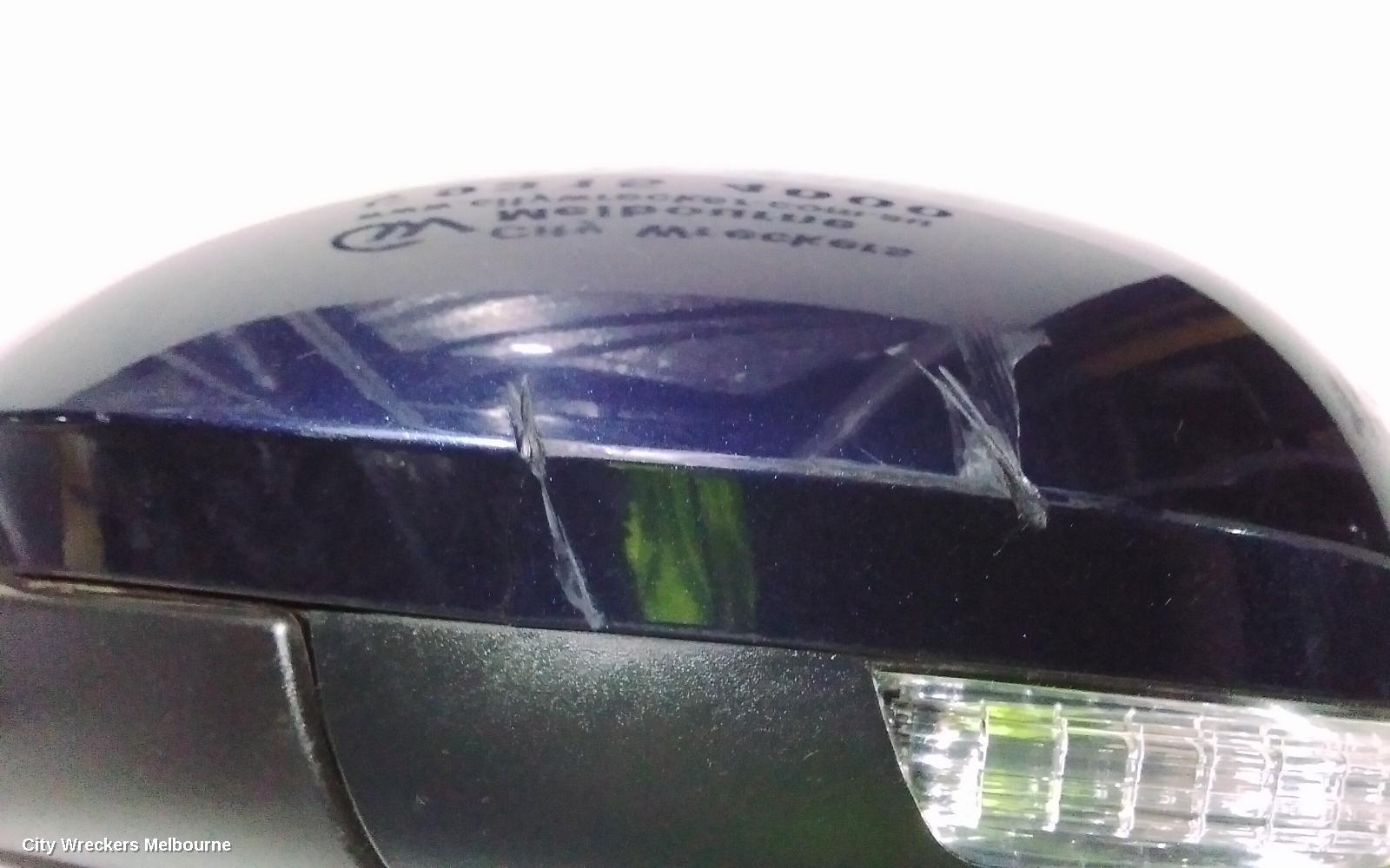VOLKSWAGEN TIGUAN LEFT DOOR MIRROR, 5N, MANUAL FOLD (6XN), HEATED TYPE, 05/2008 - 08/2016