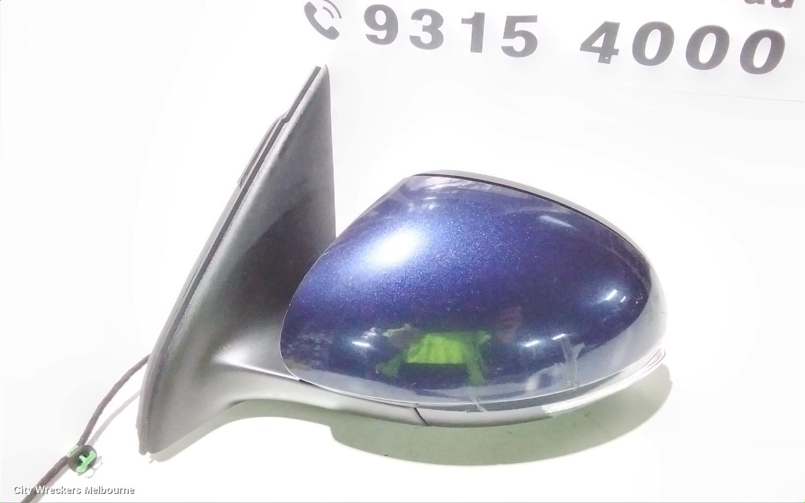 VOLKSWAGEN TIGUAN LEFT DOOR MIRROR, 5N, MANUAL FOLD (6XN), HEATED TYPE, 05/2008 - 08/2016