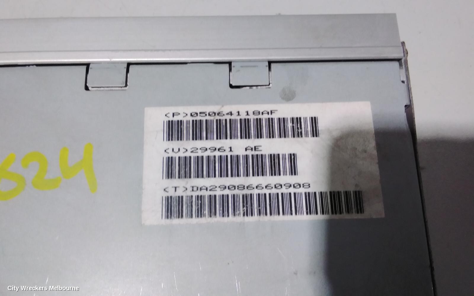 CHRYSLER 300C RADIO/CD/DVD/SAT/TV, AMPLIFIER, HEMI TYPE, 11/2005 - 12/2011