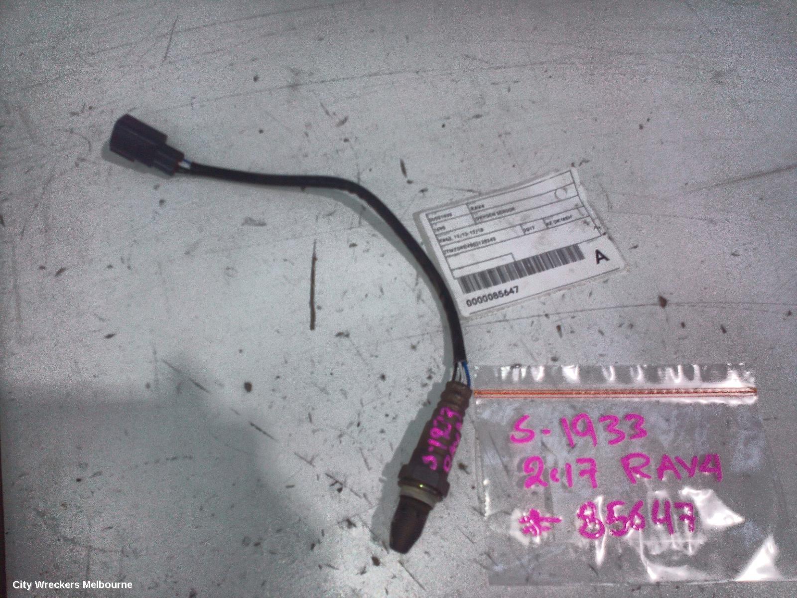 TOYOTA RAV4 OXYGEN SENSOR, XA40, 12/2012 - 12/2018