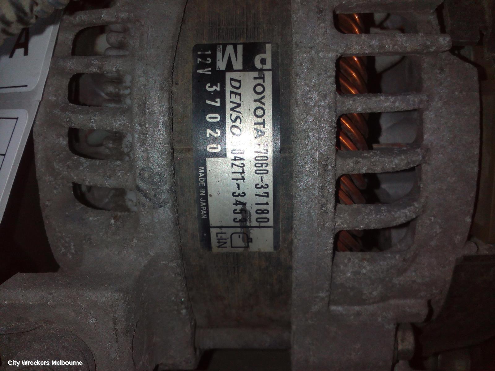 TOYOTA RAV4 ALTERNATOR, PETROL, 2.0, 3ZR-FE, 100AMP, ZSA42R, 12/2012 - 11/2018