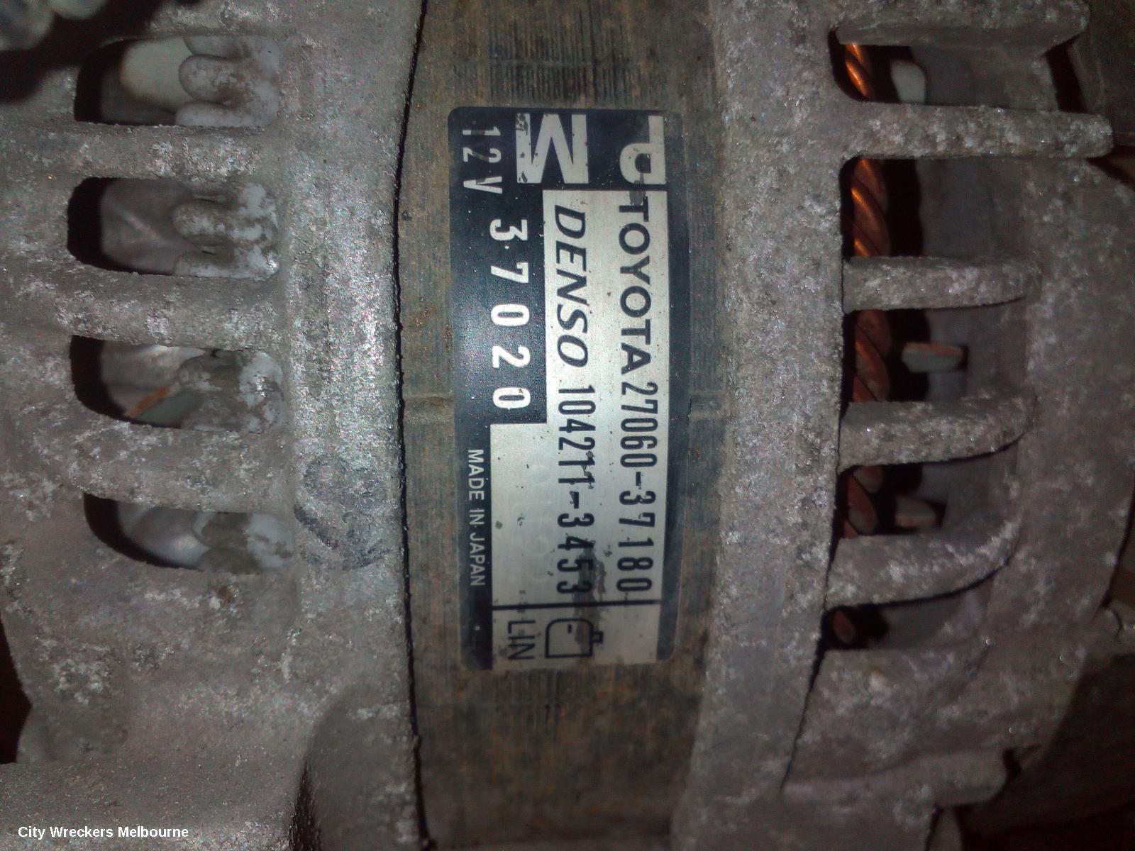 TOYOTA RAV4 ALTERNATOR, PETROL, 2.0, 3ZR-FE, 100AMP, ZSA42R, 12/2012 - 11/2018