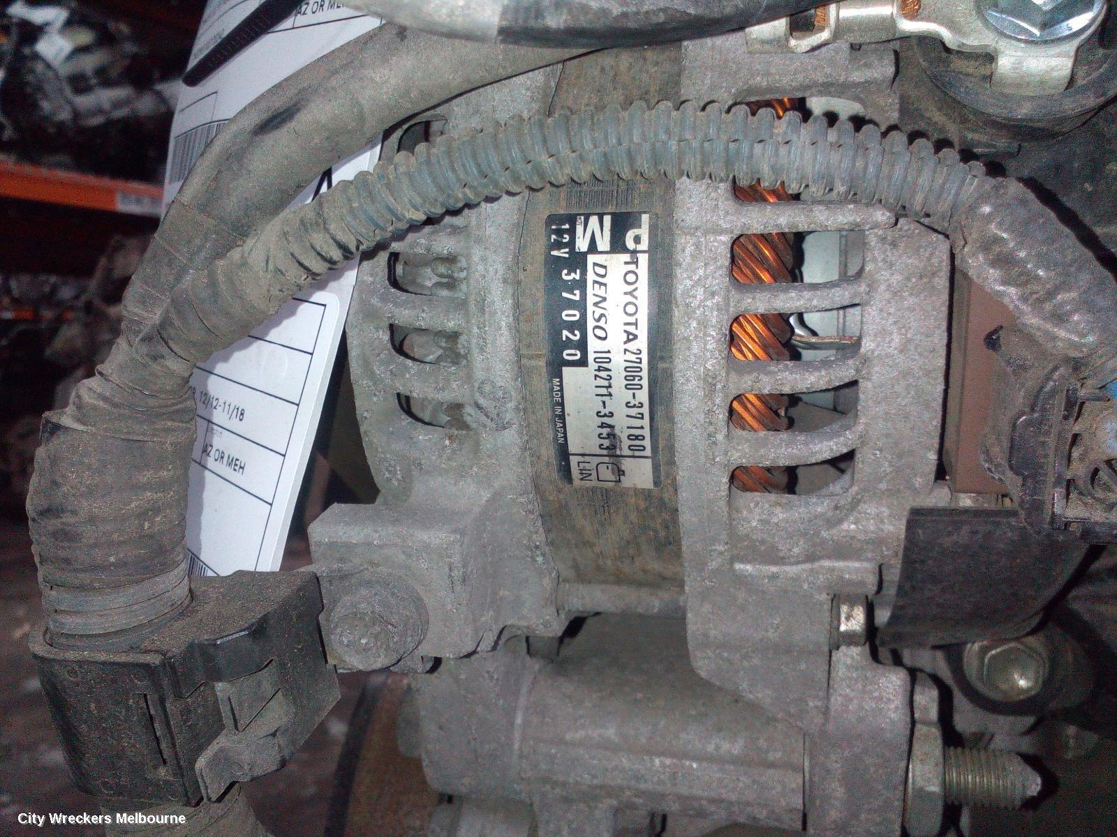 TOYOTA RAV4 ALTERNATOR, PETROL, 2.0, 3ZR-FE, 100AMP, ZSA42R, 12/2012 - 11/2018