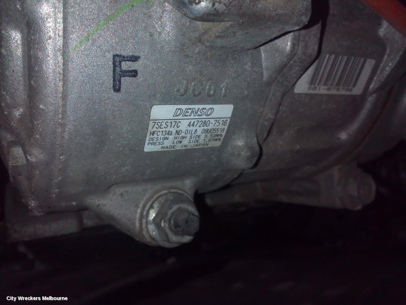 TOYOTA RAV4 A/C COMPRESSOR, ZSA42R, 2.0, PETROL, 12/2012 - 11/2018