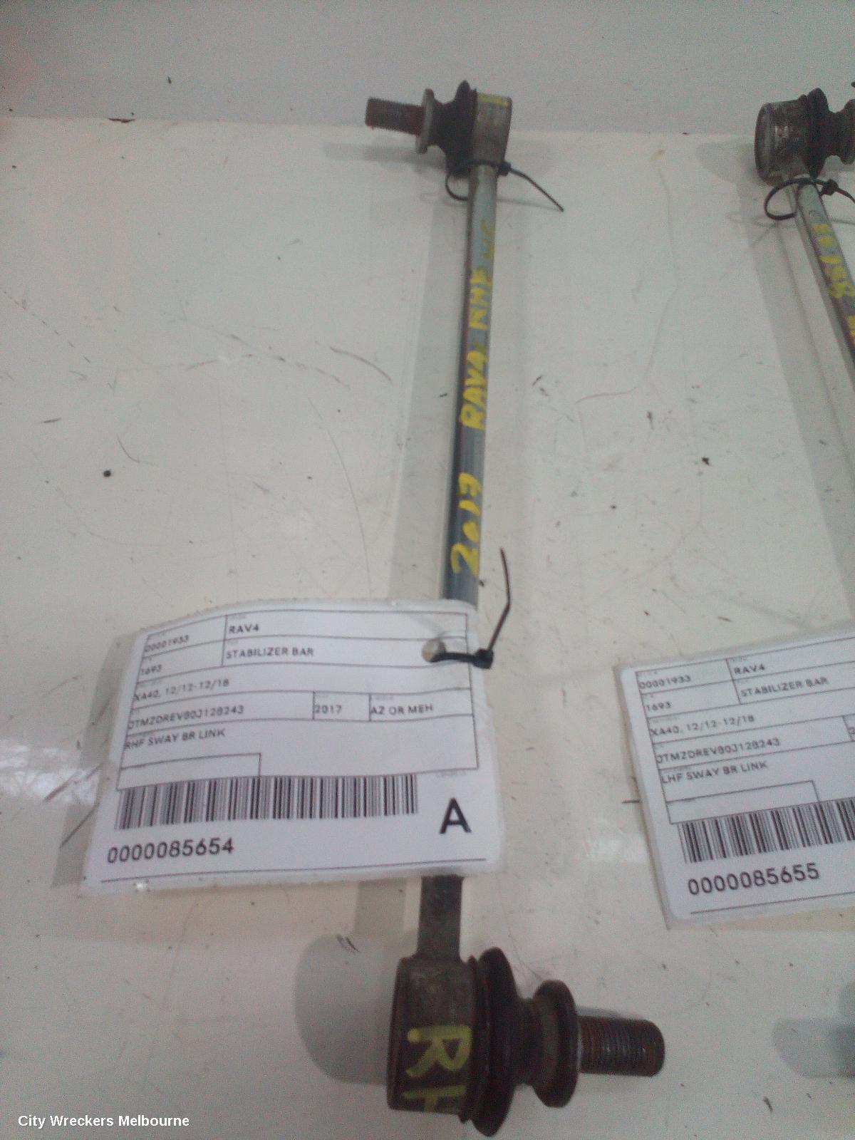 TOYOTA RAV4 STABILISER BAR, XA40, 12/2012 - 12/2018