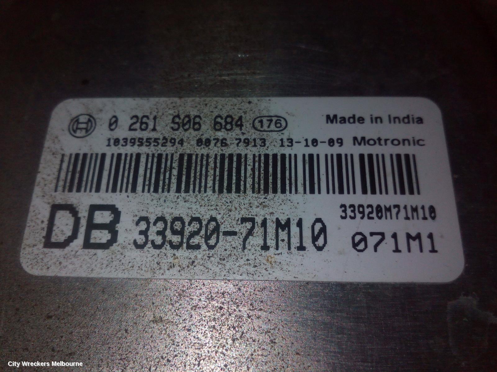 SUZUKI ALTO ECU, ENGINE ECU, 1.0, K10BN, AUTO T/M, ECU ONLY, GF, 07/2009 - 12/2014