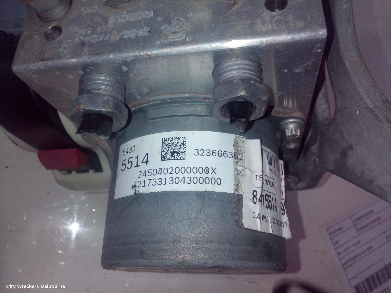 HOLDEN COMMODORE ABS PUMP/MODULATOR, ZB, P/N 84315514, 10/2017 - 12/2020