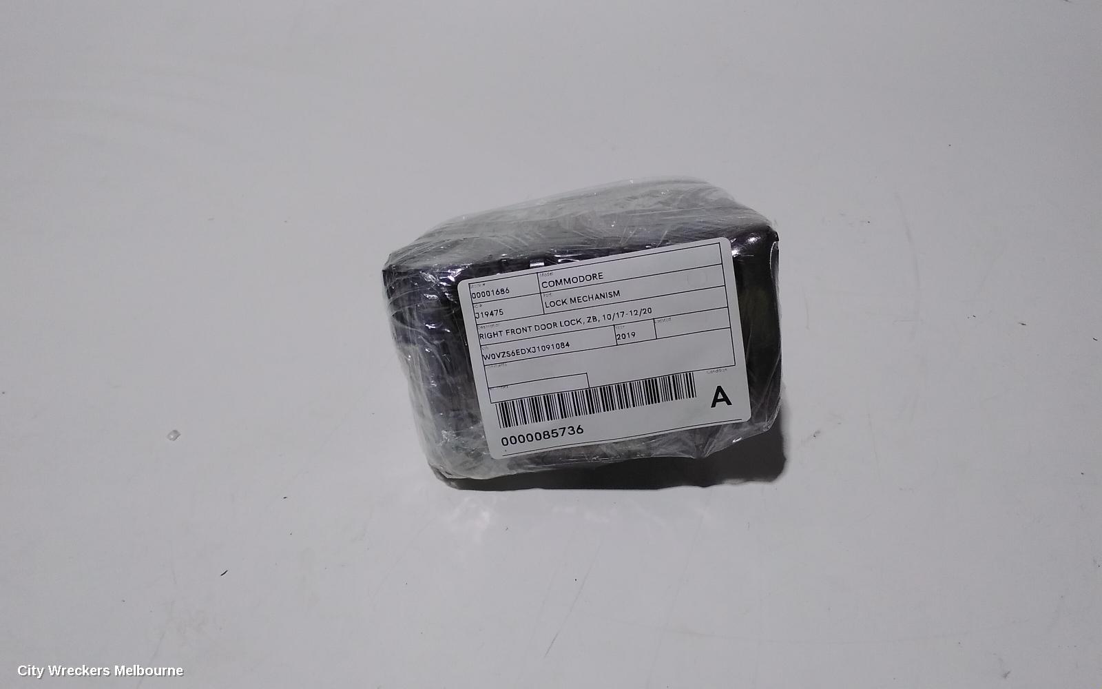 HOLDEN COMMODORE DOOR/BOOT/GATE LOCK, RIGHT FRONT DOOR LOCK, ZB, 10/2017 - 12/2020