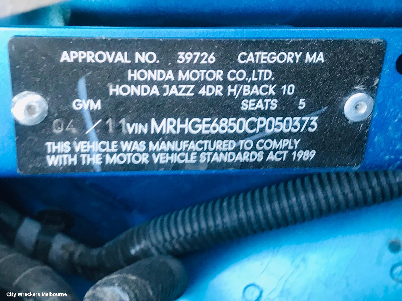 HONDA JAZZ ABS PUMP/MODULATOR, GE, 08/2008 - 06/2014