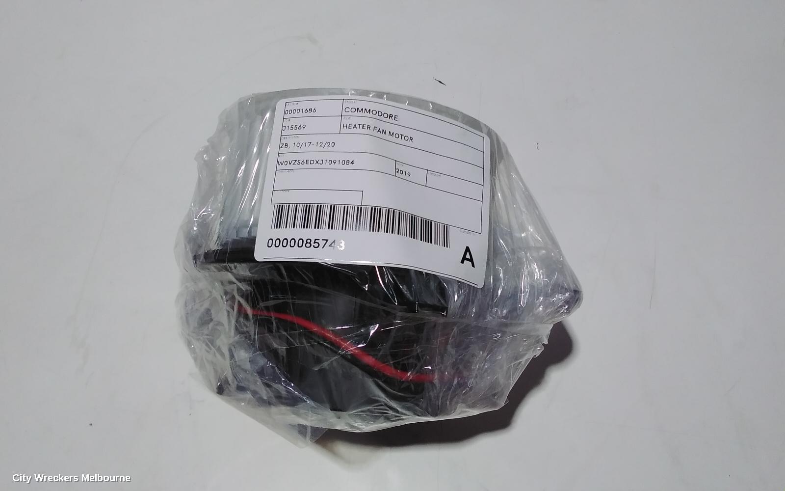 HOLDEN COMMODORE HEATER FAN MOTOR, ZB, 10/2017 - 12/2020