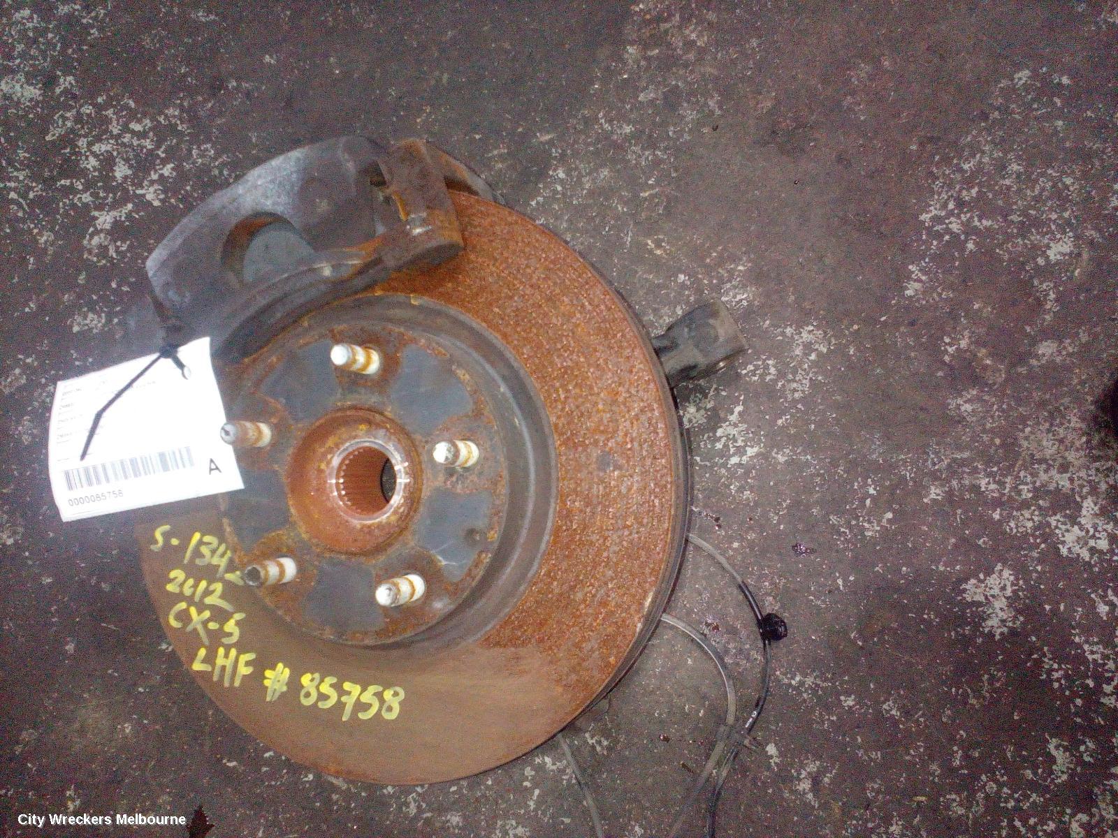 MAZDA CX5 LEFT FRONT HUB ASSEMBLY, 2WD, KE, 02/2012 - 12/2016