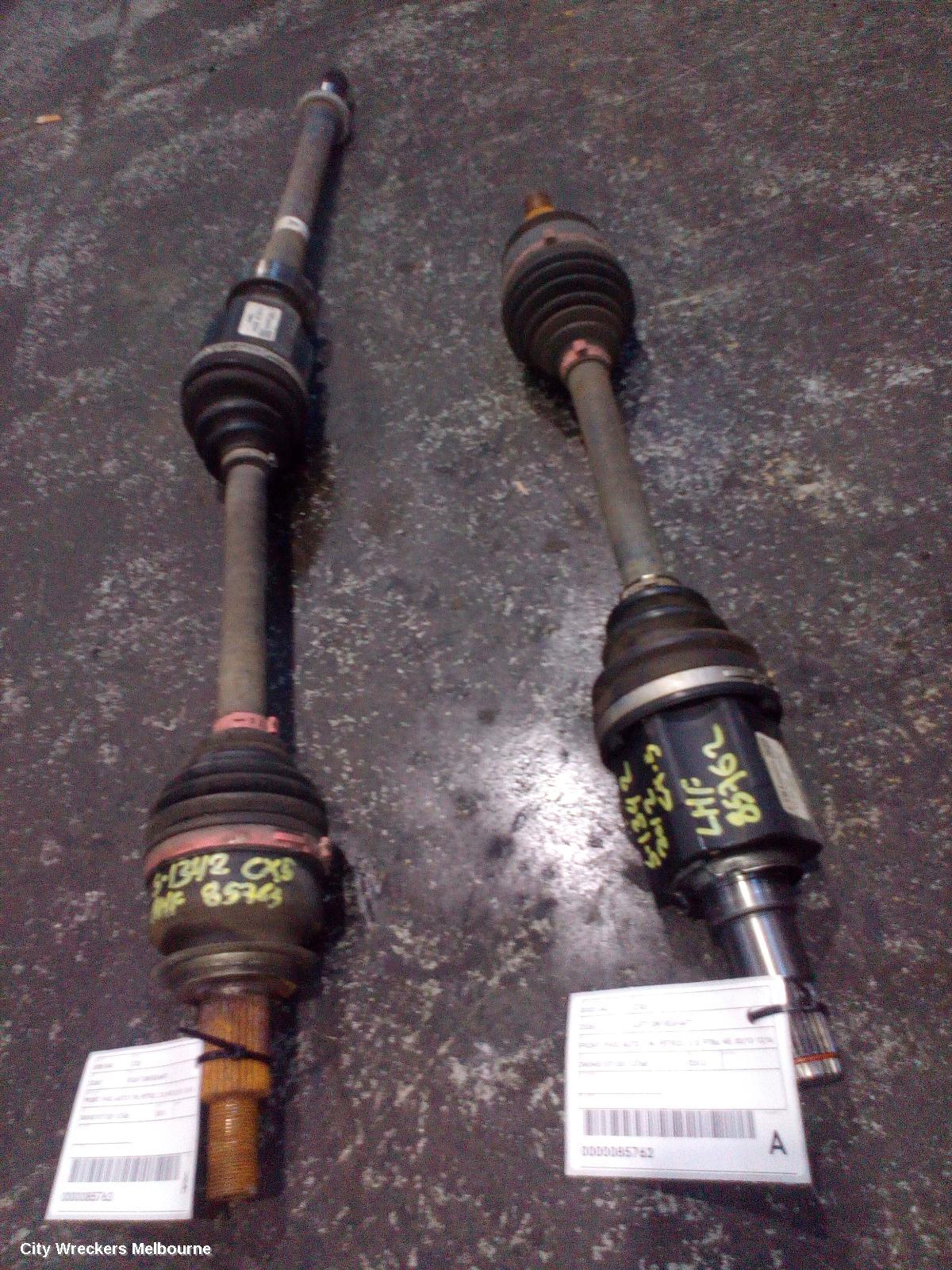 MAZDA CX5 LEFT DRIVESHAFT, FRONT, FWD, AUTO T/M, PETROL, 2.0, FTB6, KE, 02/2012 - 12/2016