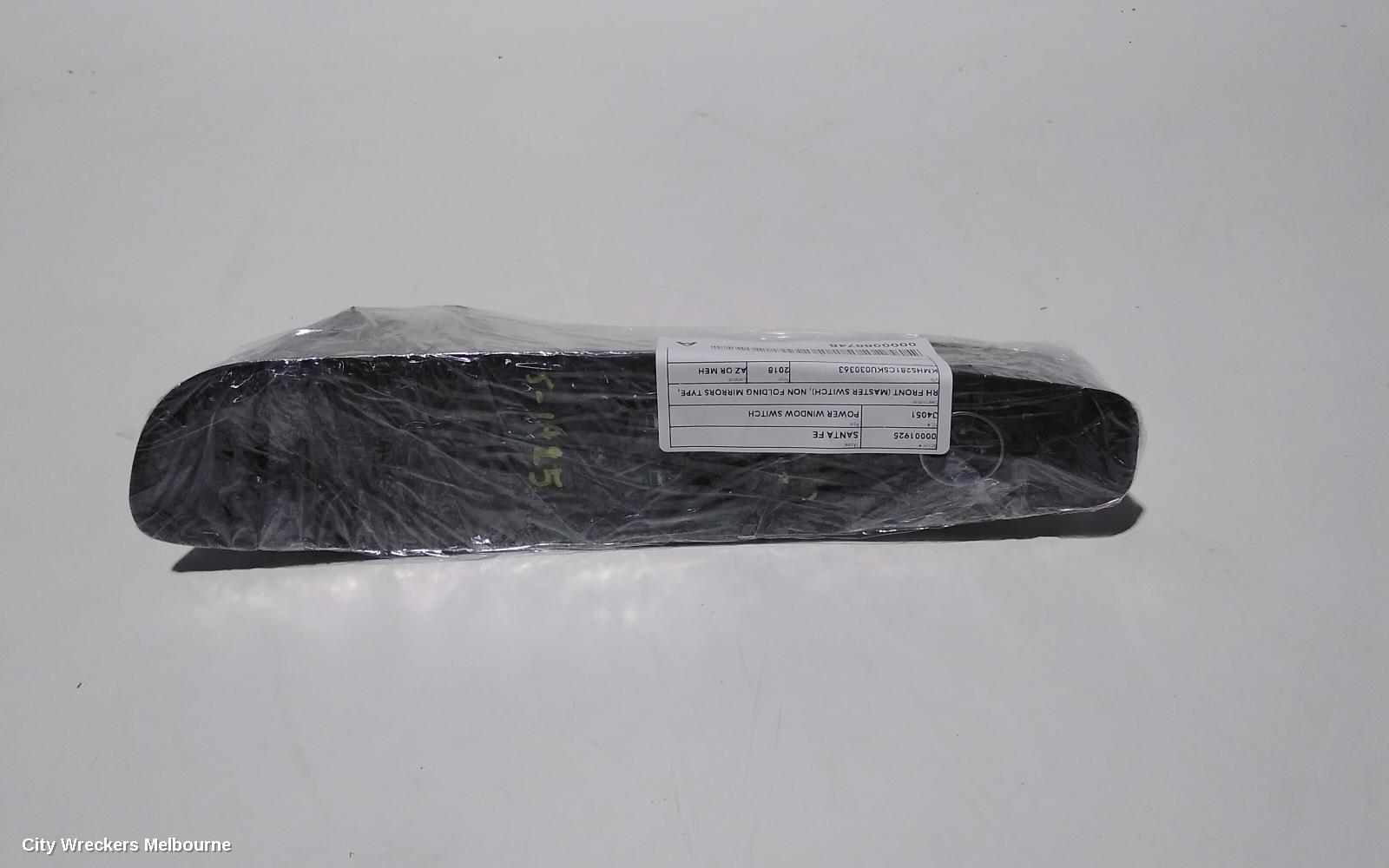 HYUNDAI SANTA FE PWR DR WIND SWITCH, RH FRONT (MASTER SWITCH), NON FOLDING MIRRORS TYPE, NON CHILD LOCK TYPE, TM, 03/2018 - 09/2020