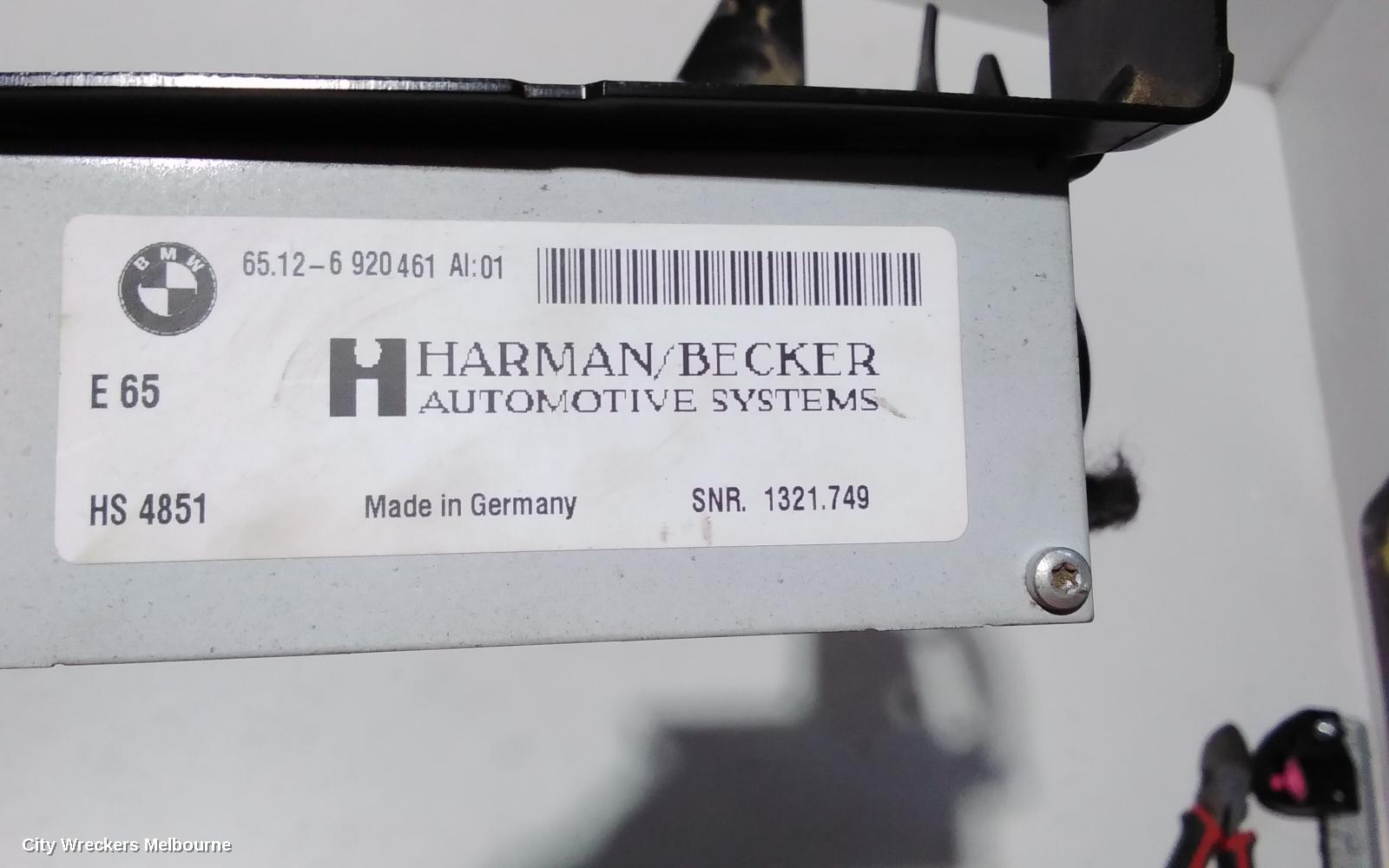 BMW 5 SERIES RADIO/CD/DVD/SAT/TV, AMPLIFIER, STEREO/HIFI (HARMAN BECKER), E60/E61, 10/2003 - 04/2010
