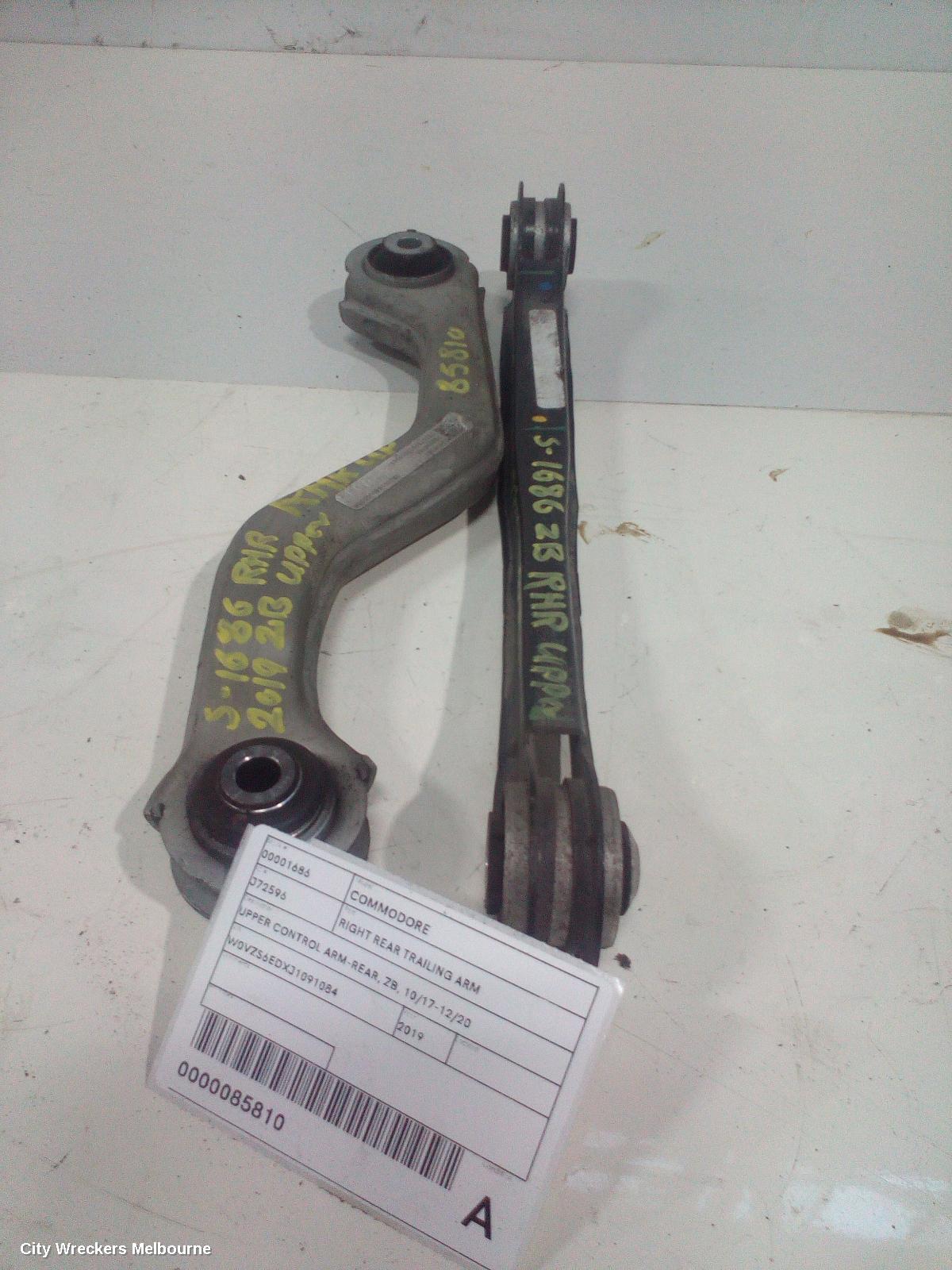 HOLDEN COMMODORE RIGHT REAR TRAILING ARM, UPPER CONTROL ARM-REAR, ZB, 10/2017 - 12/2020
