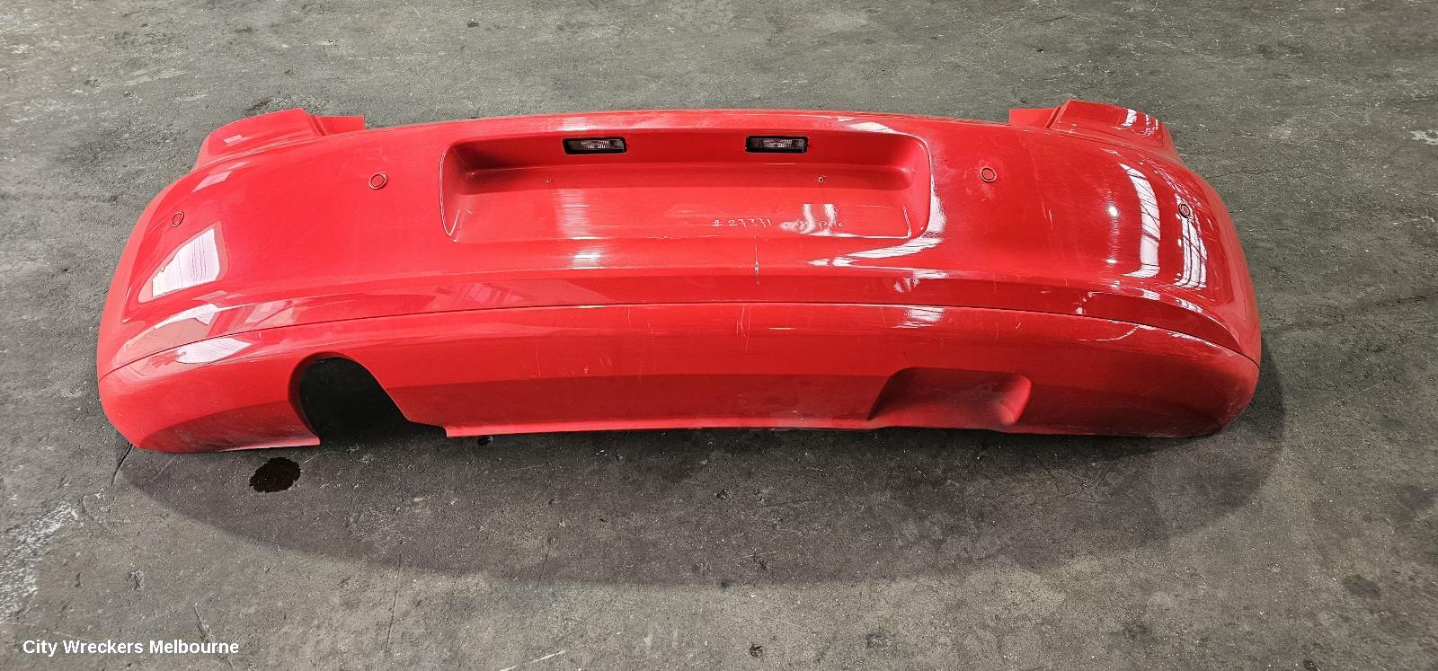 VOLKSWAGEN POLO REAR BUMPER, 6R, COMFORTLINE/TRENDLINE, W/ PARK SENSOR TYPE, 05/2010 - 05/2014