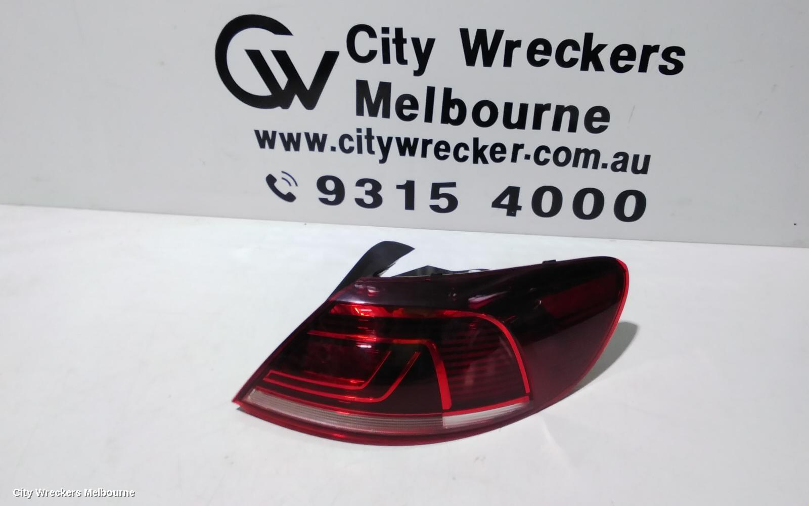 VOLKSWAGEN PASSAT RIGHT TAILLIGHT, 3CC, SEDAN, LED TYPE, 03/2012 - 12/2016