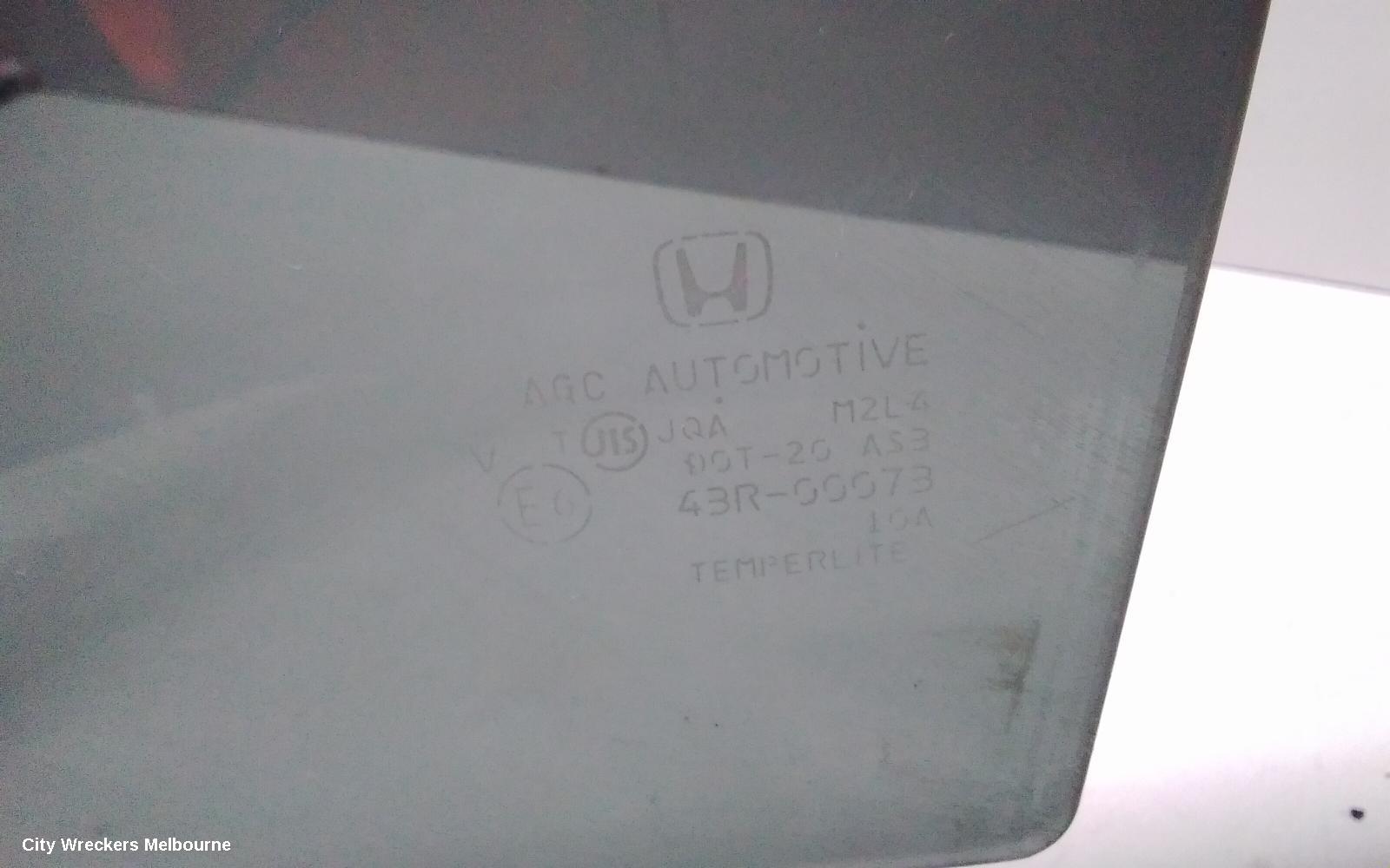 HONDA ODYSSEY LEFT REAR DOOR WINDOW, RC1, 02/2014 - 03/2022
