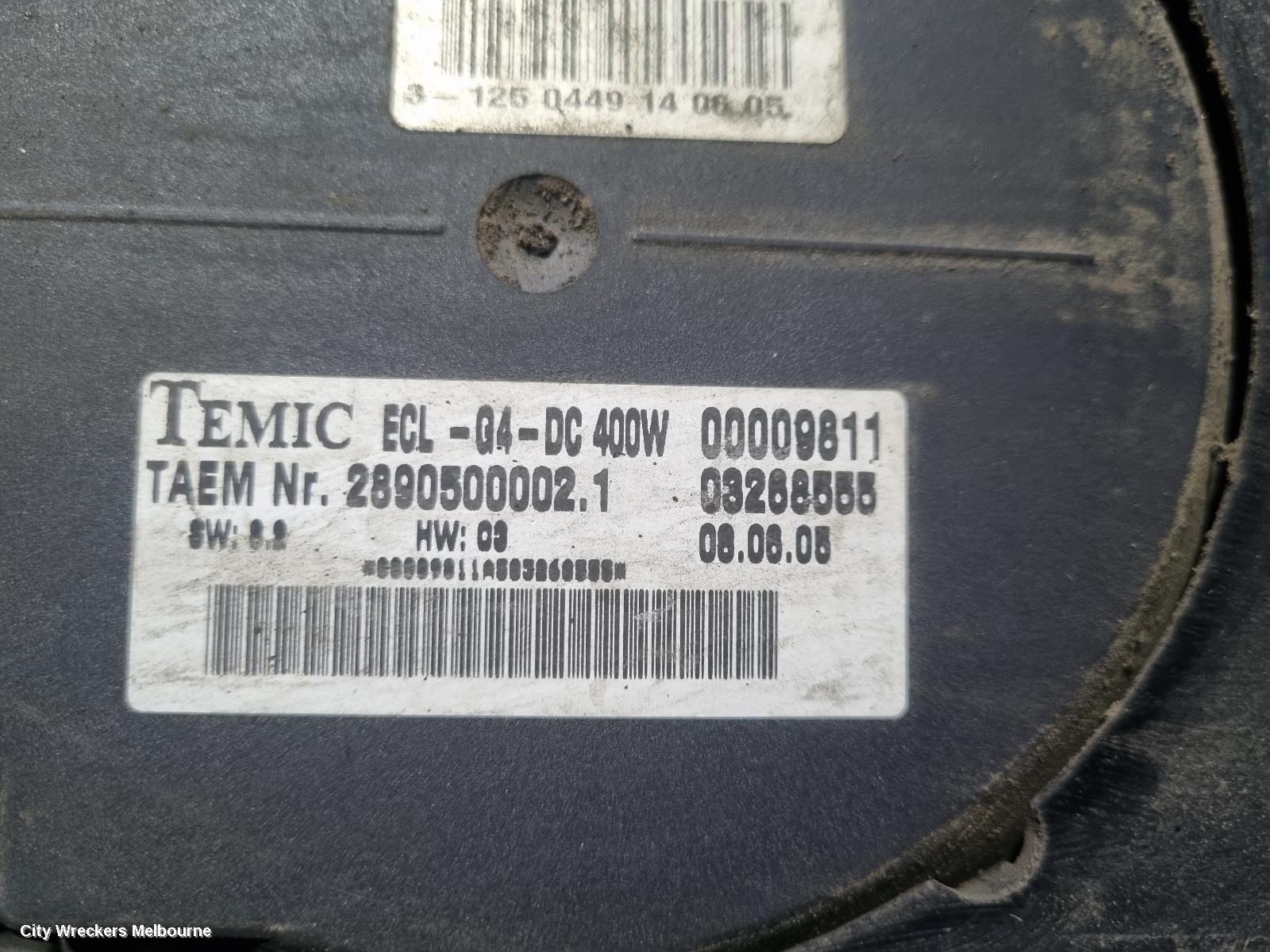 MERCEDES C CLASS FAN, W203/S203/CL203, 400W, 11/2000 - 06/2007