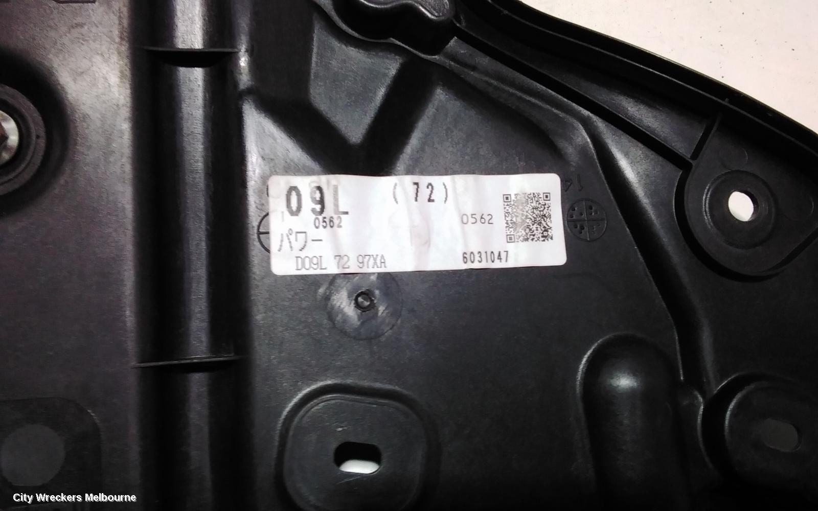 MAZDA CX3 RIGHT REAR WND REG/MOTOR, DK, 03/2015 - 01/2017