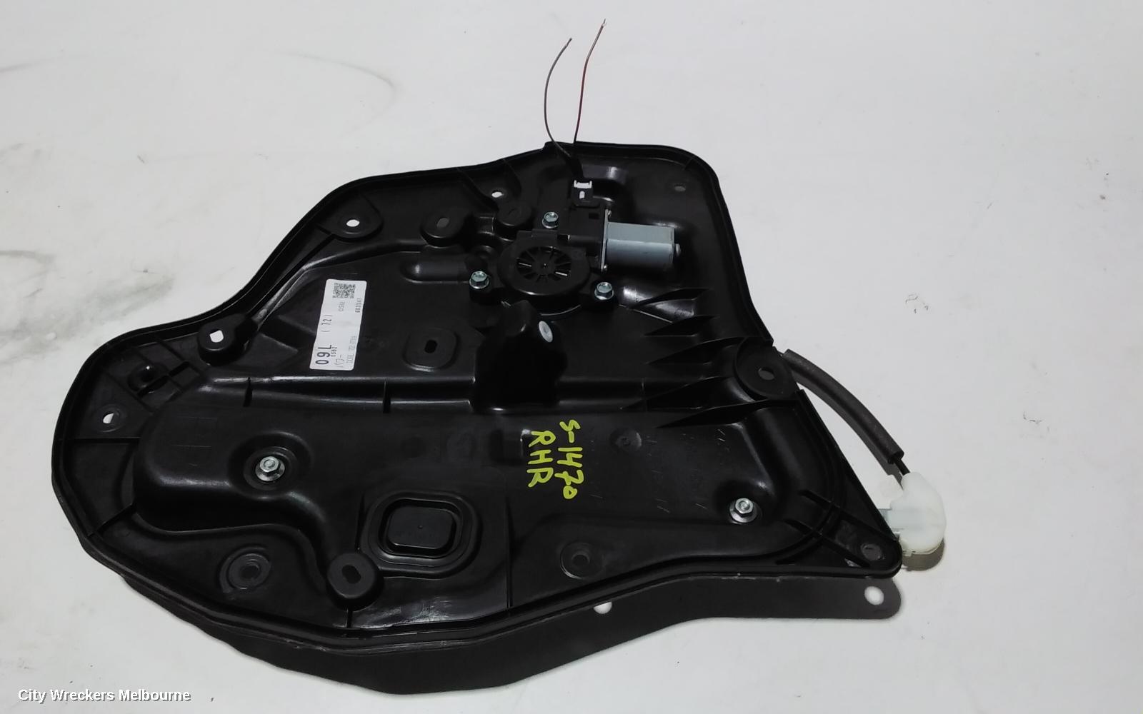 MAZDA CX3 RIGHT REAR WND REG/MOTOR, DK, 03/2015 - 01/2017