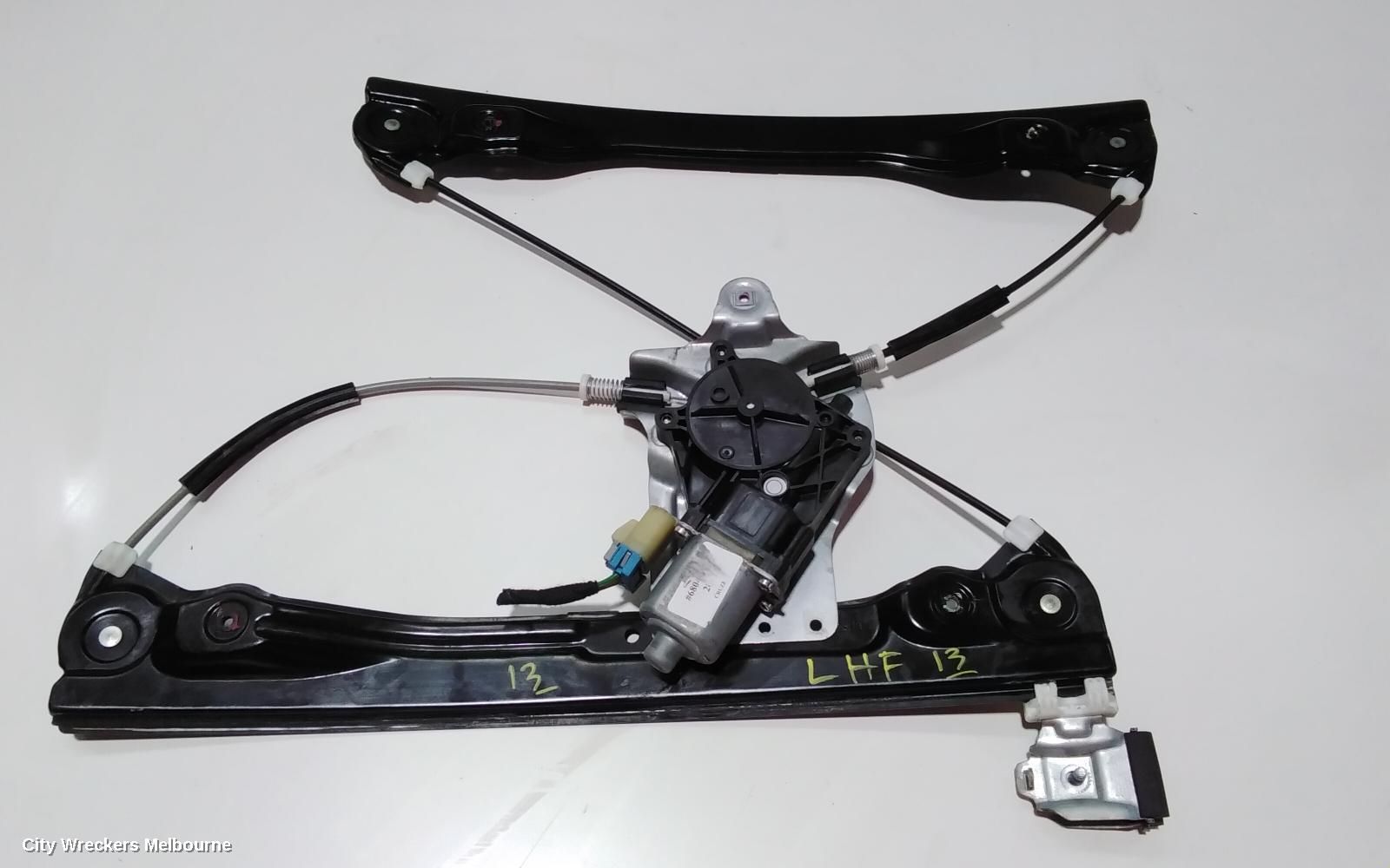 HOLDEN CRUZE LEFT FRONT WINDOW REG/MOTOR, JG, 2 WIRE TYPE, 03/2009 - 02/2011