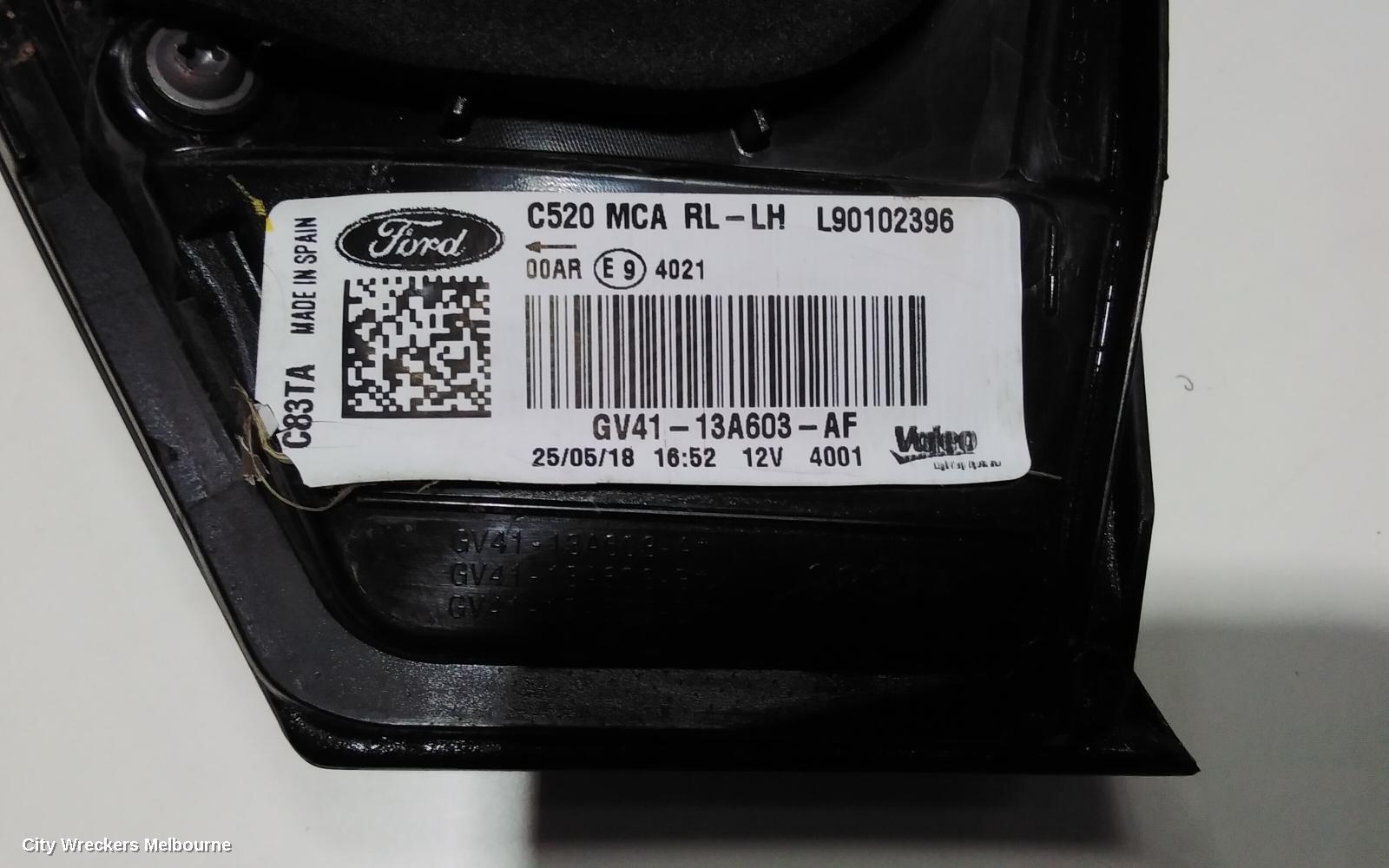 FORD ESCAPE REAR GARNISH, TAILGATE LAMP (LH SIDE), AMBIENTE/TREND, NON LED TYPE, ZG, 09/2016 - 05/2020