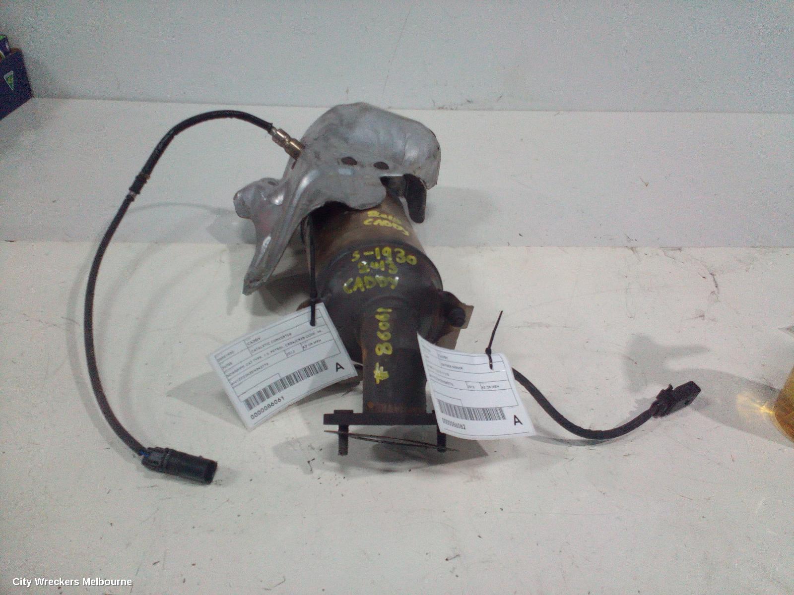 VOLKSWAGEN CADDY CATALYTIC CONVERTER, DOWNPIPE-CAT TYPE, 1.2, PETROL, CBZA/CBZB CODE, 2K, 08/2010 - 06/2015
