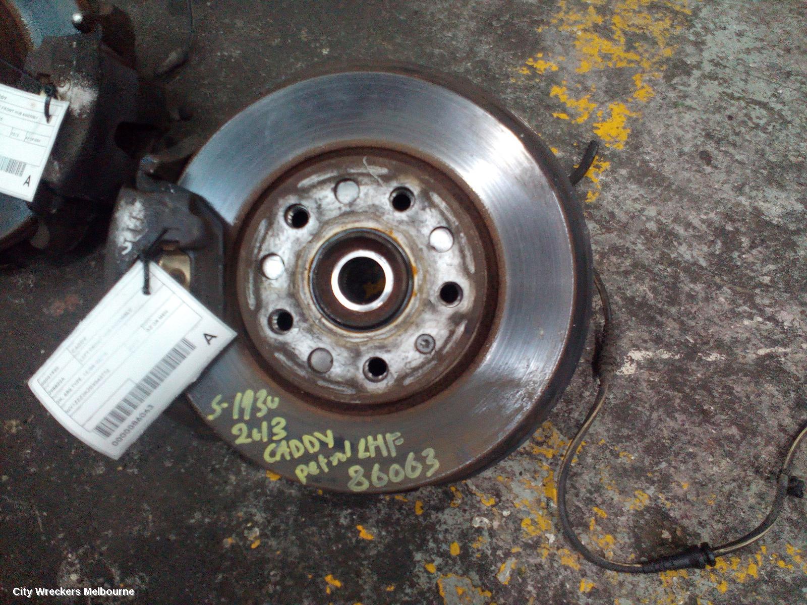 VOLKSWAGEN CADDY LEFT FRONT HUB ASSEMBLY, 2K, ABS TYPE, 12/2004 - 06/2015