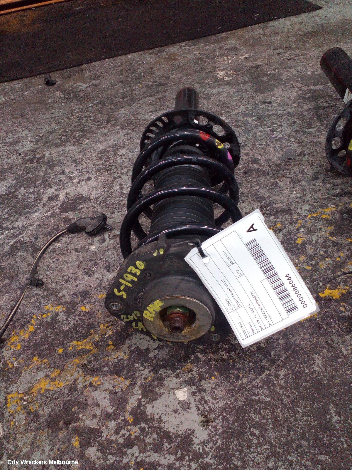 VOLKSWAGEN CADDY RIGHT FRONT STRUT, 2K, 08/2010 - 06/2015