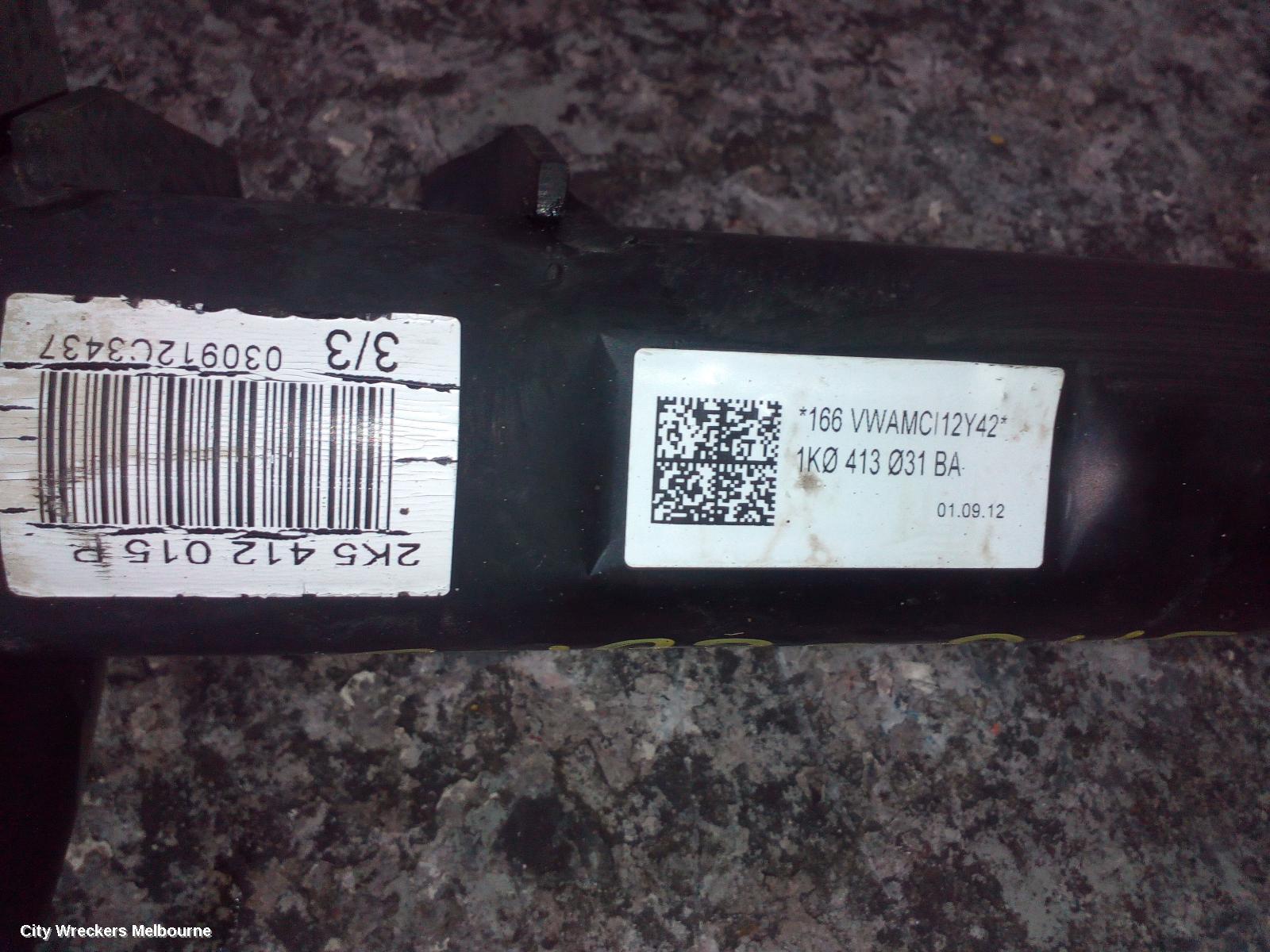 VOLKSWAGEN CADDY RIGHT FRONT STRUT, 2K, 08/2010 - 06/2015