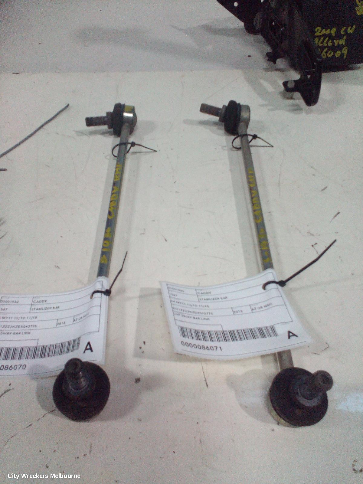 VOLKSWAGEN CADDY STABILISER BAR, 2K MY11 12/2010 - 11/2015