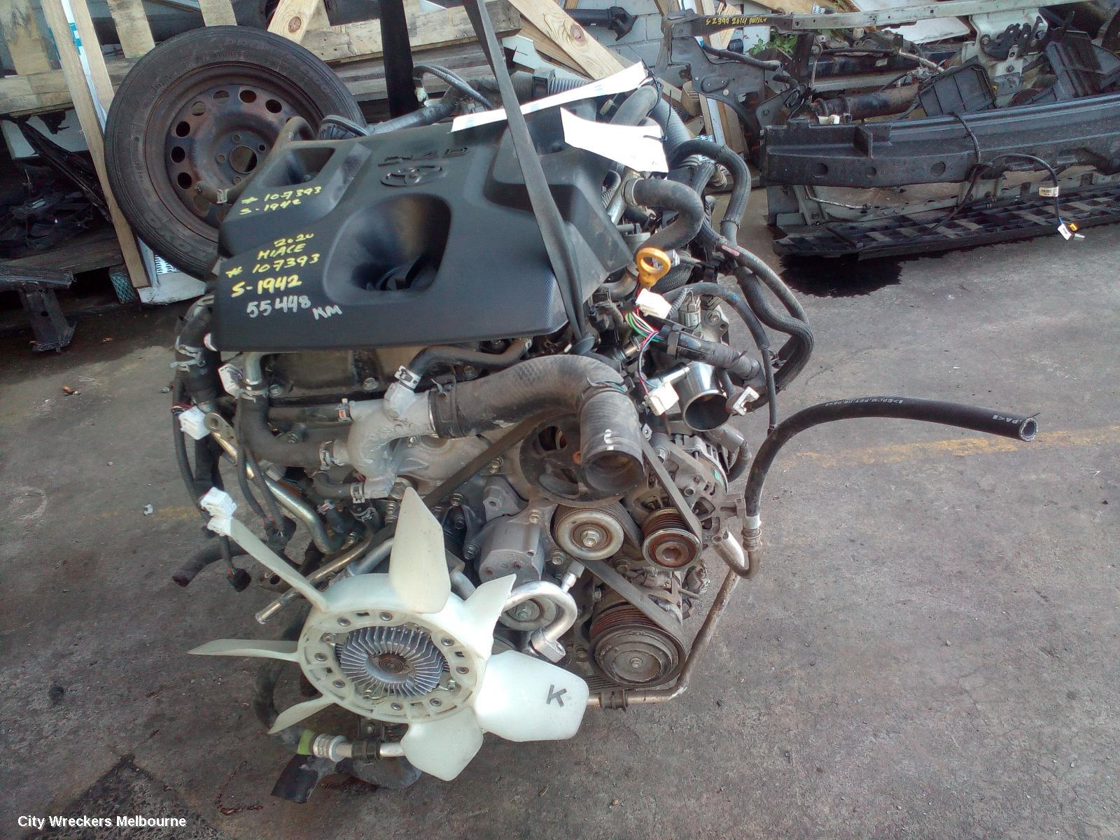 TOYOTA HIACE ENGINE, DIESEL, 2.8, 1GD-FTV, TURBO, 300 SERIES, MANUAL T/M, 04/2019 ONWARDS