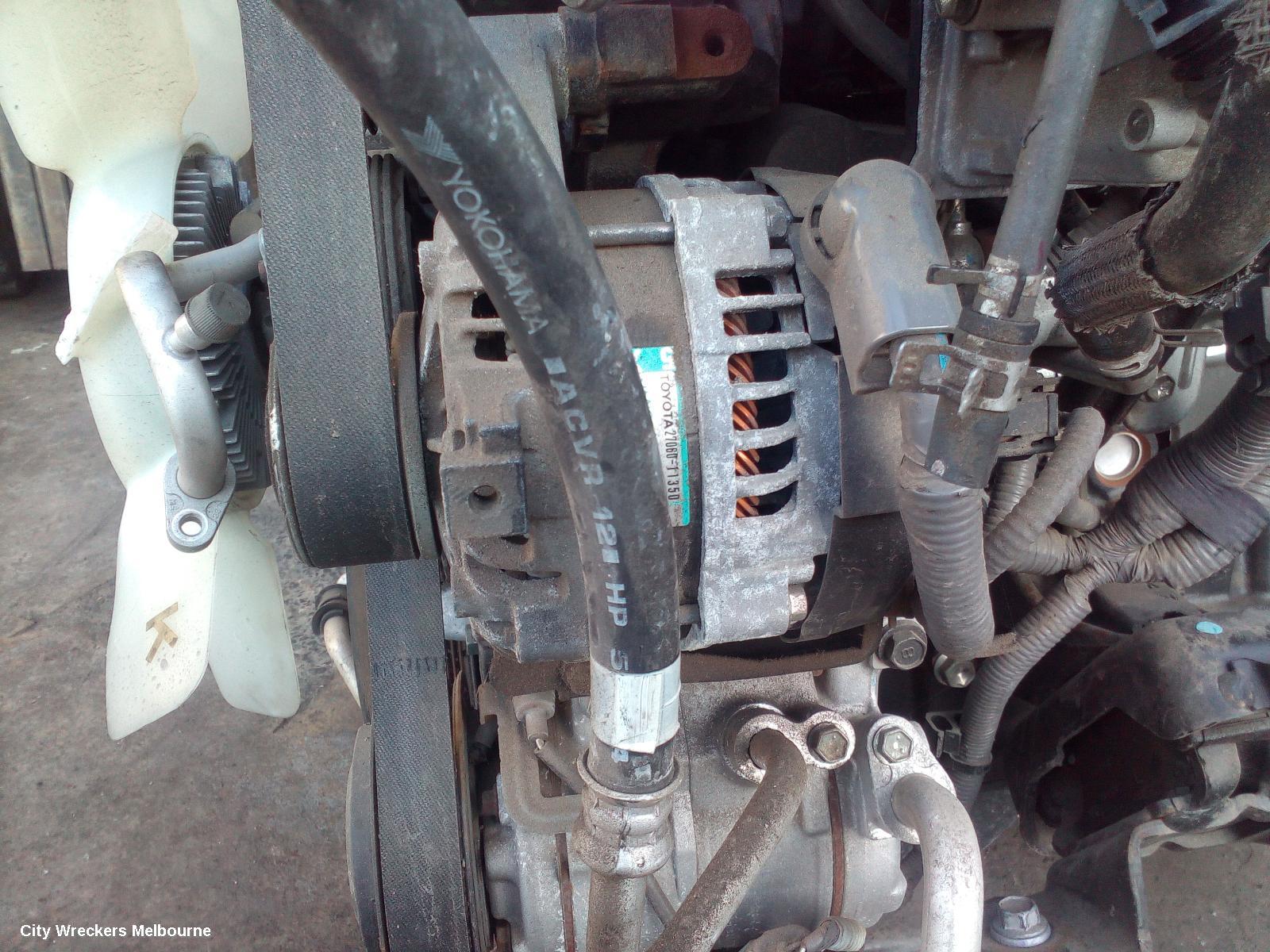 TOYOTA HIACE ALTERNATOR, DIESEL, 2.8, 1GD-FTV, 300 SERIES, 04/2019 ONWARDS