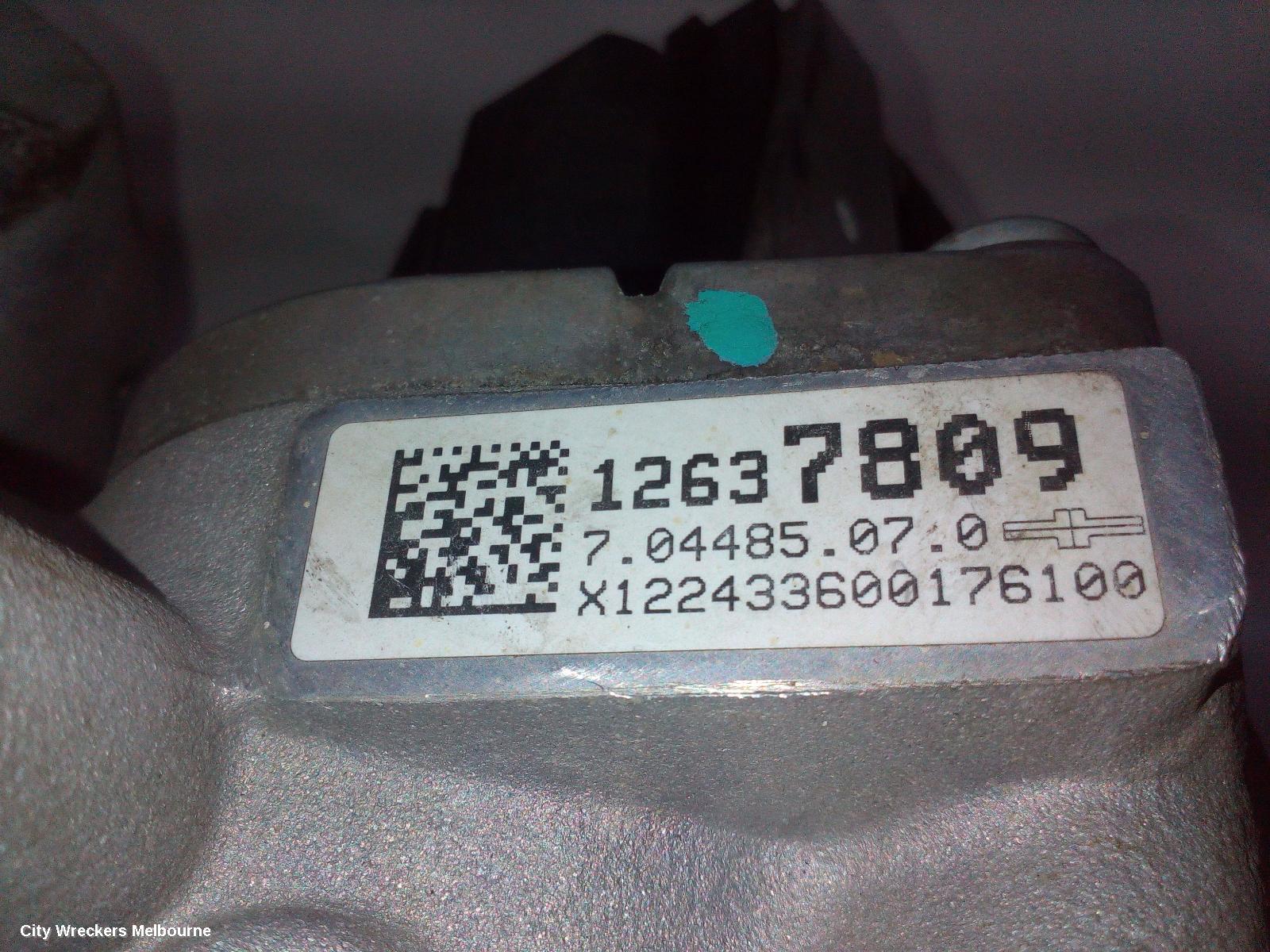 HOLDEN COLORADO EGR VALVE, RG, LWN (BLACK CAP MOTOR), 2.5/2.8, DIESEL, EGR COOLER VALVE, VACUUM (SECONDAY), 10/2013 - 12/2020