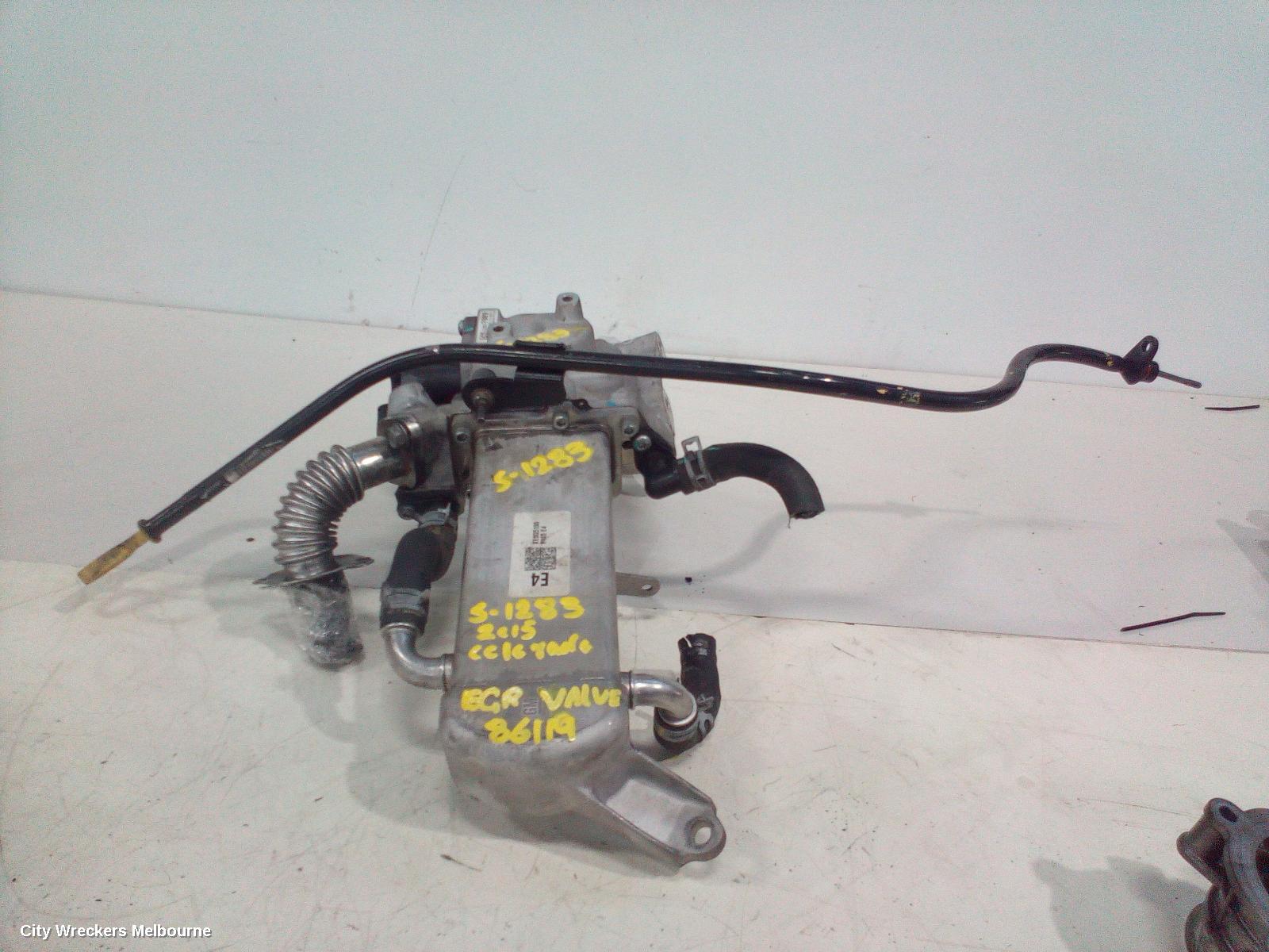 HOLDEN COLORADO EGR VALVE, RG, LWN (BLACK CAP MOTOR), 2.5/2.8, DIESEL, EGR COOLER VALVE, VACUUM (SECONDAY), 10/2013 - 12/2020