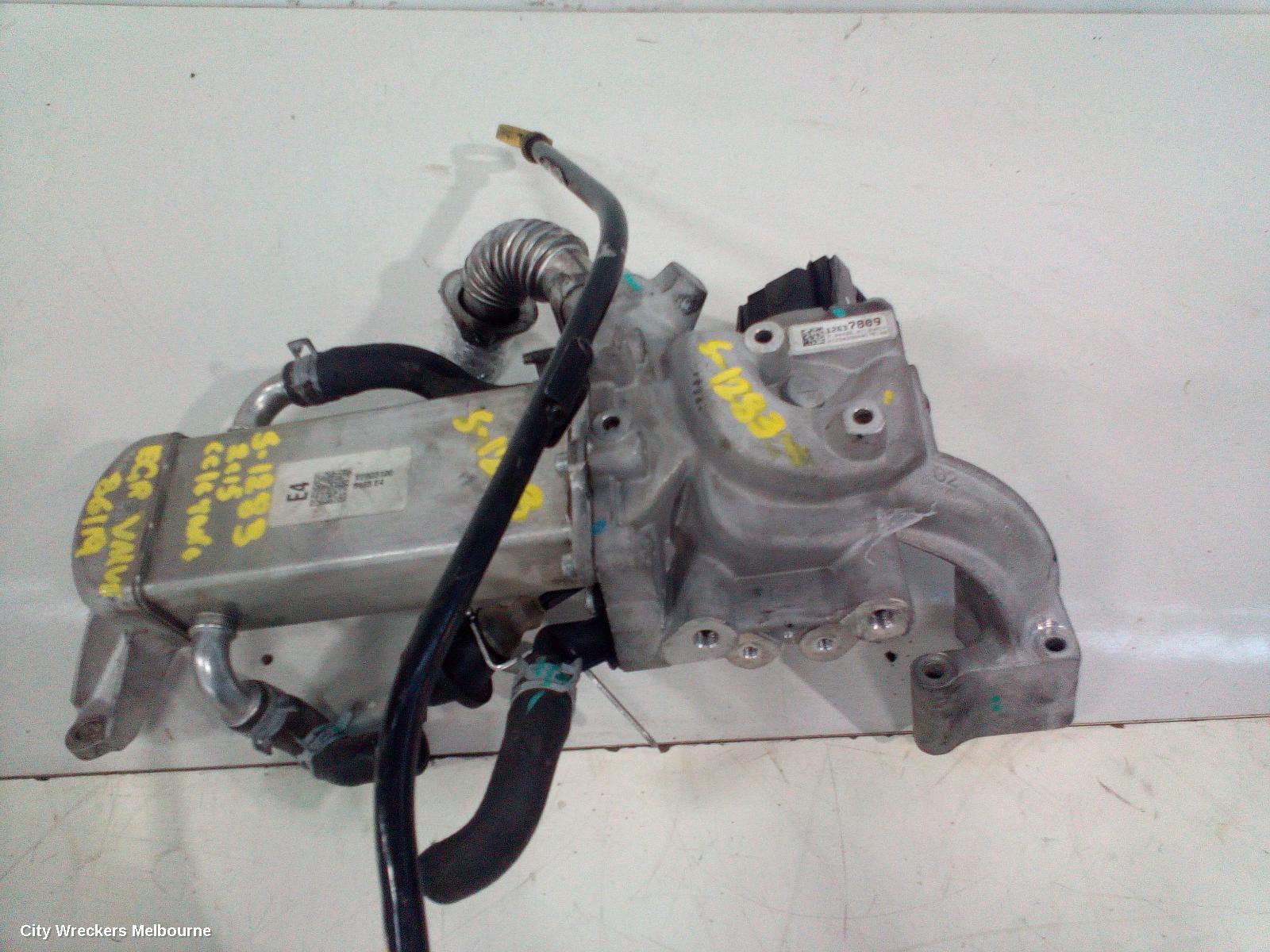 HOLDEN COLORADO EGR VALVE, RG, LWN (BLACK CAP MOTOR), 2.5/2.8, DIESEL, EGR COOLER VALVE, VACUUM (SECONDAY), 10/2013 - 12/2020